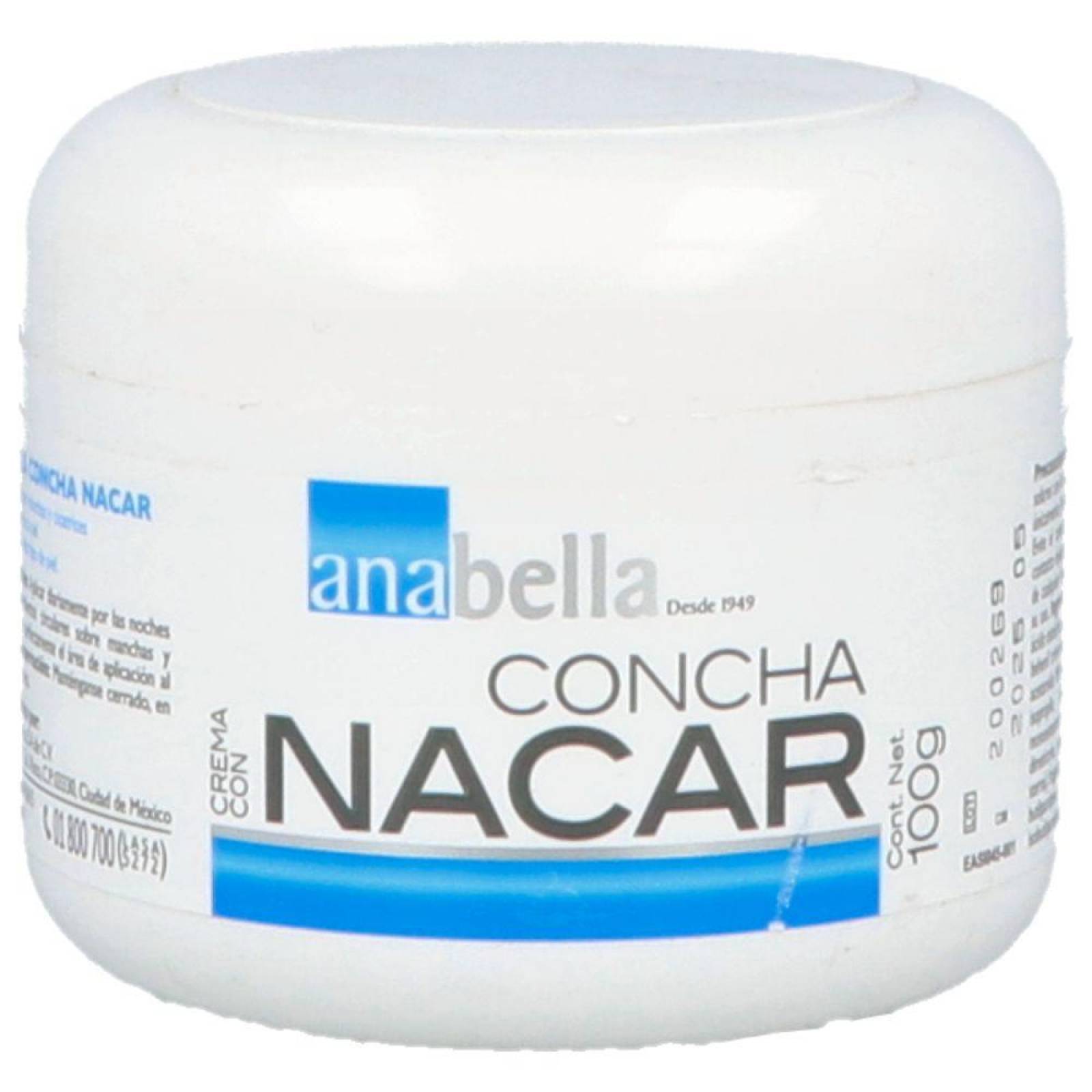 Anabella Crema Concha Nácar Tarro Con 100 g 