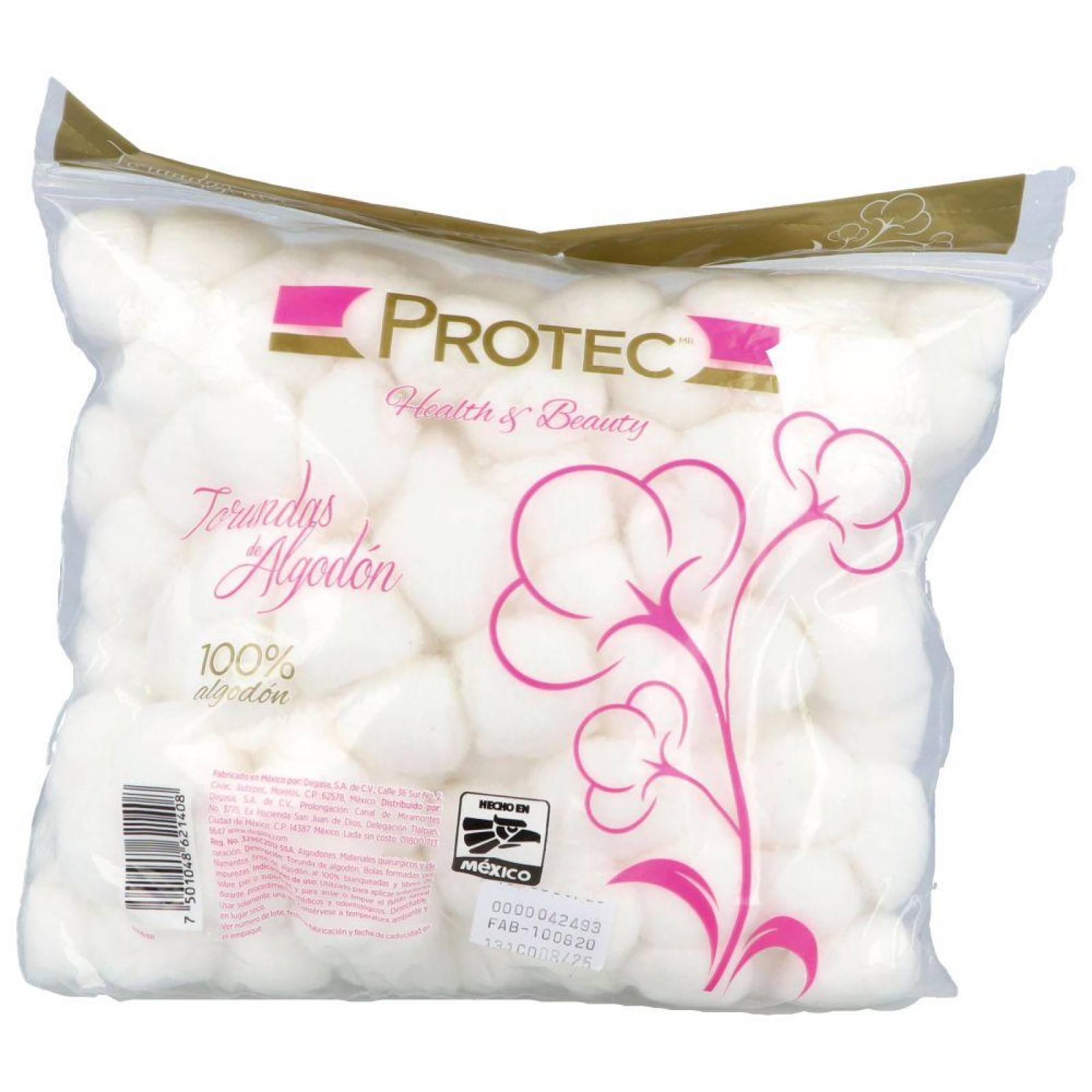 Protec Torundas De Algodón No Estéril Bolsa Con 150 Piezas 