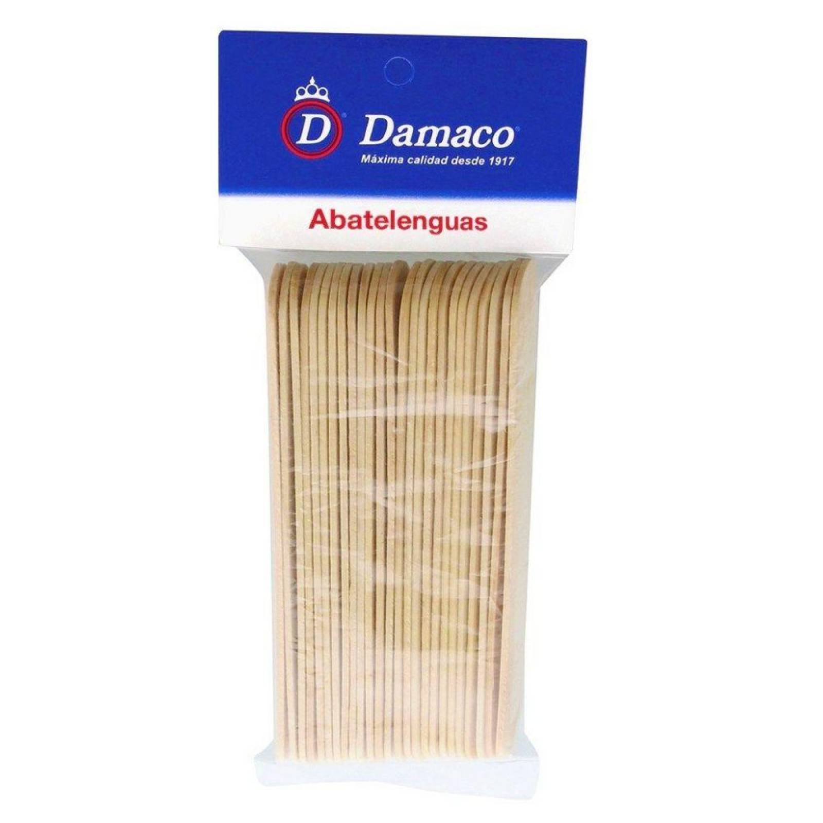 Abatelenguas Damaco Bolsa Con 25 Piezas 