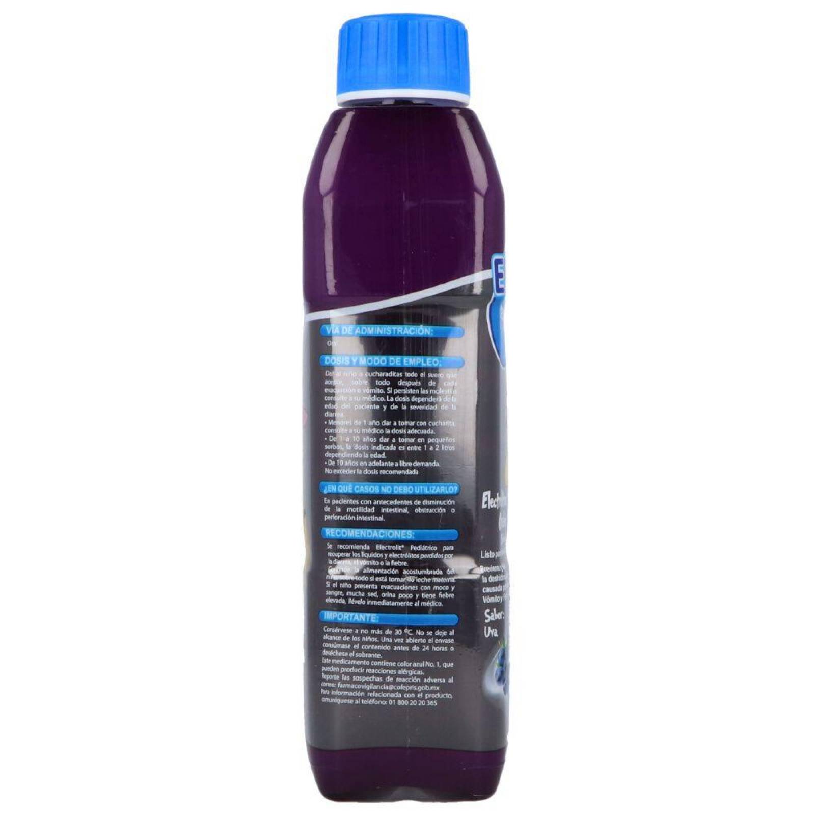 Electrolit Pediátrico Suero Oral Botella Con 500mL Sabor Uva 