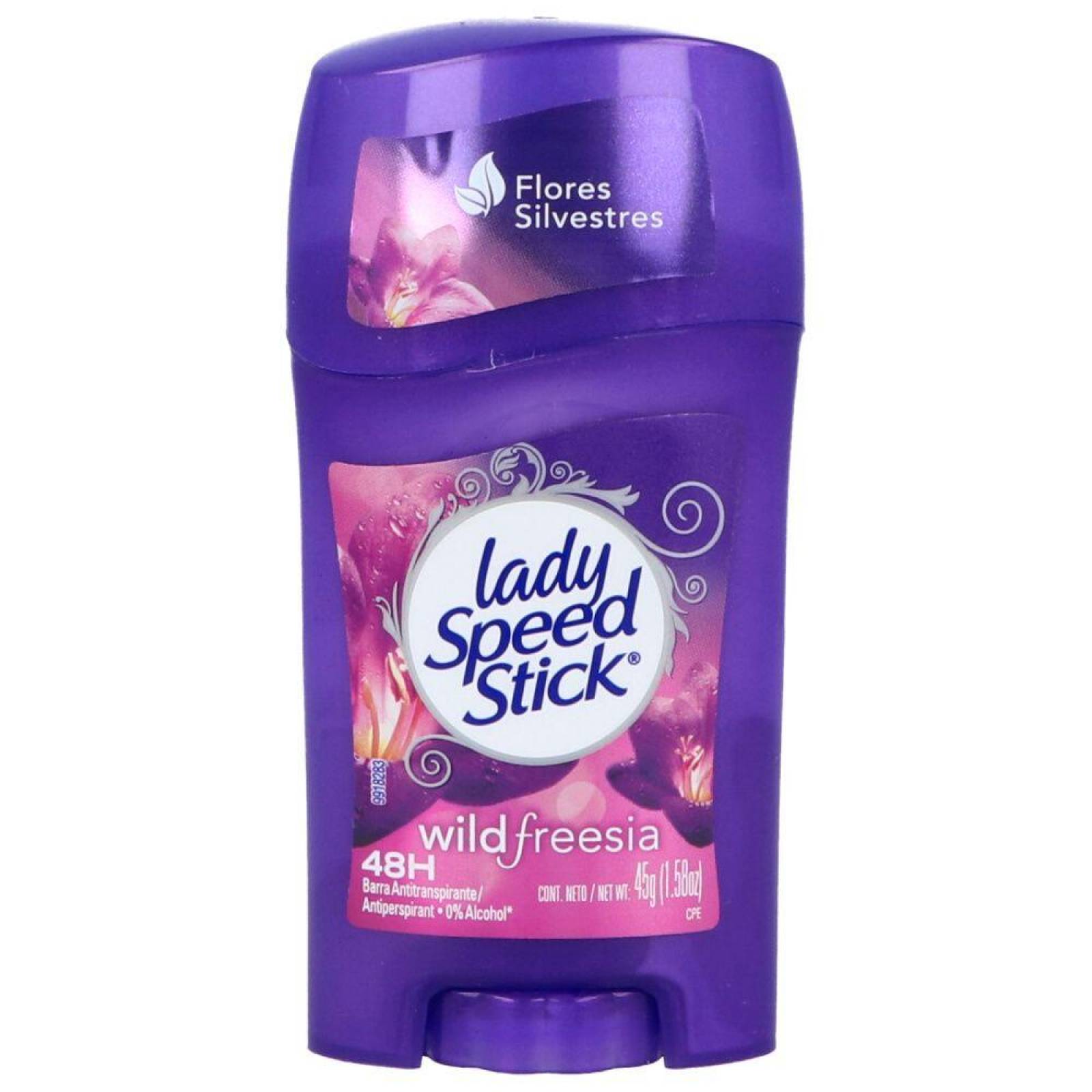 Desodorante Lady Speed Stick Flores Silvestres Barra Con 45 g