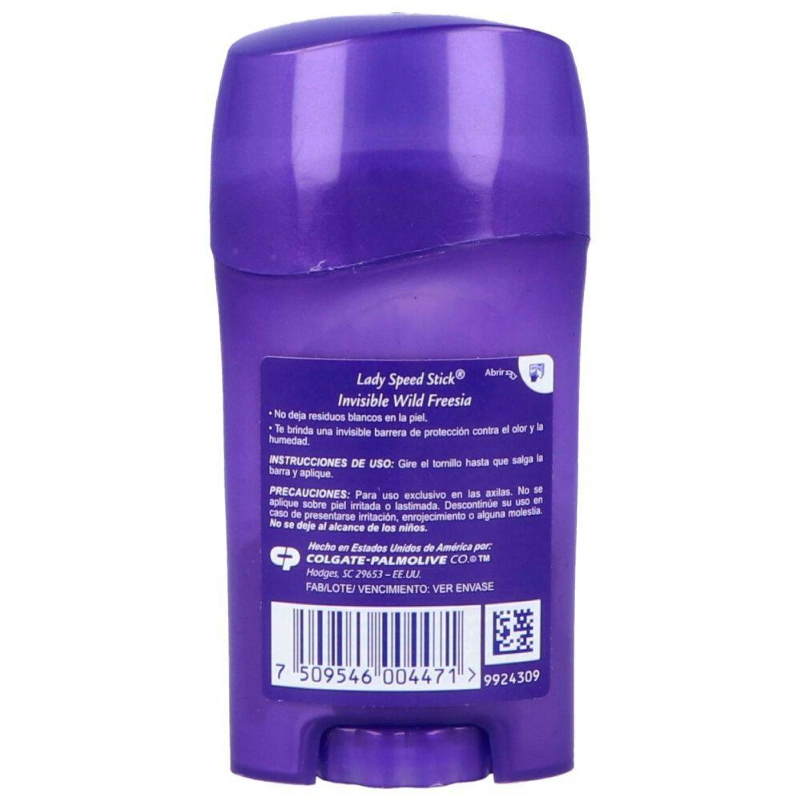 Desodorante Lady Speed Stick Flores Silvestres Barra Con 45 g 