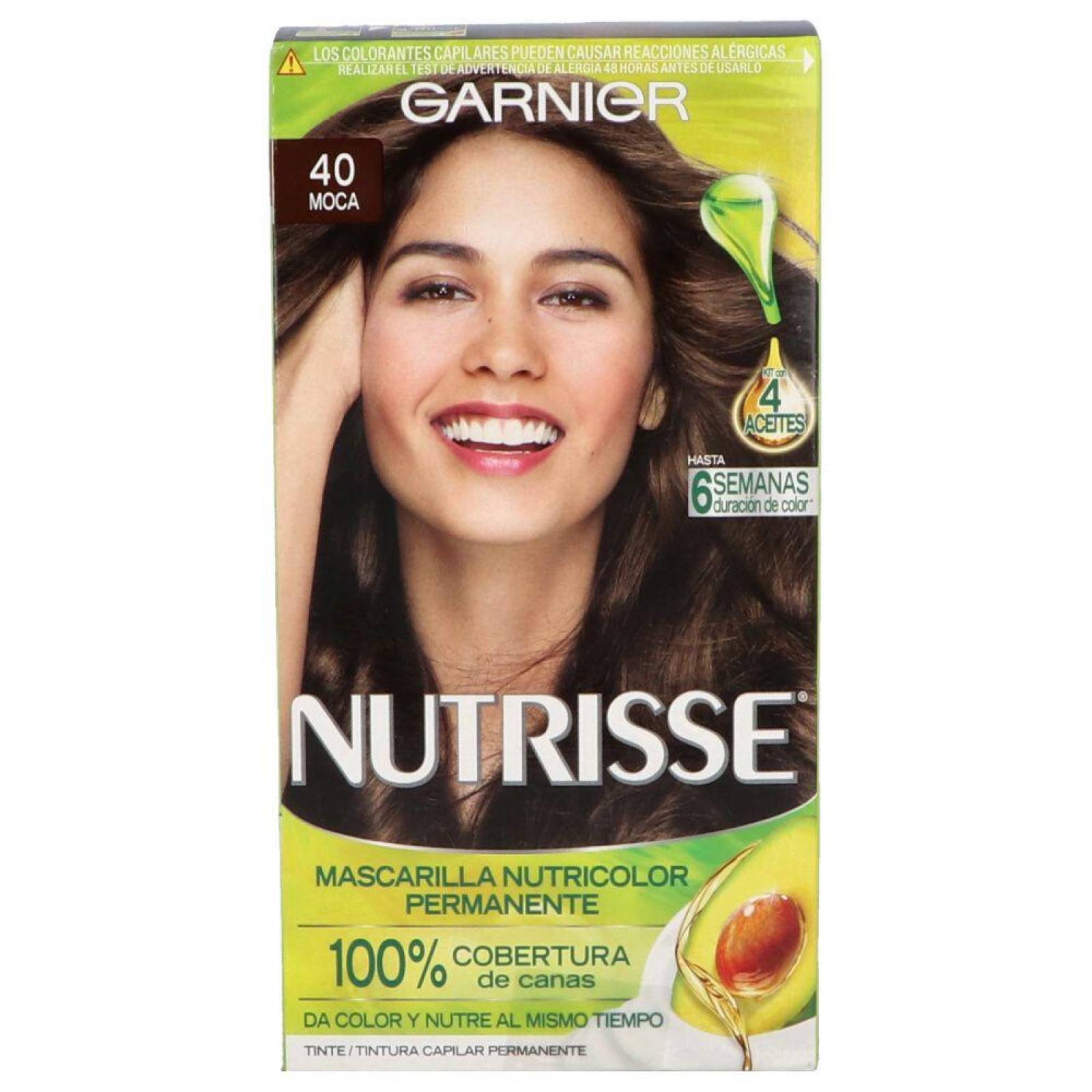 Garnier Nutrisse Tinte En Crema Caja Con 1 Aplicación Color Moca 40 