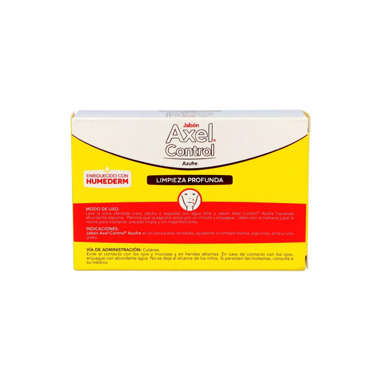 Jabón Axel Control Azufre Caja Con Barra Con 125 g 