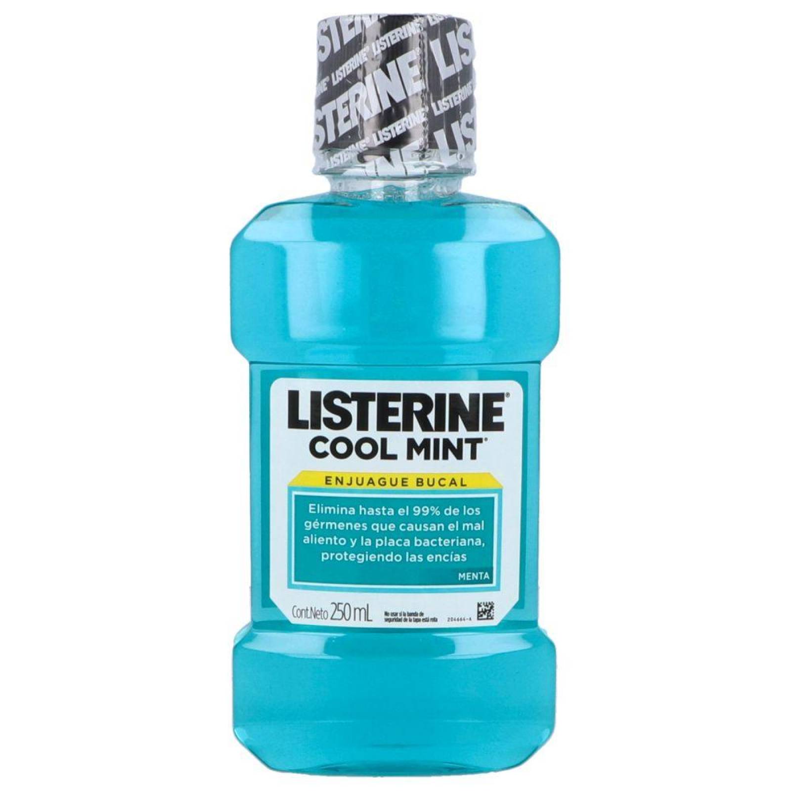 Listerine Cool Mint Antiséptio Bucal Botella Con 250 mL 