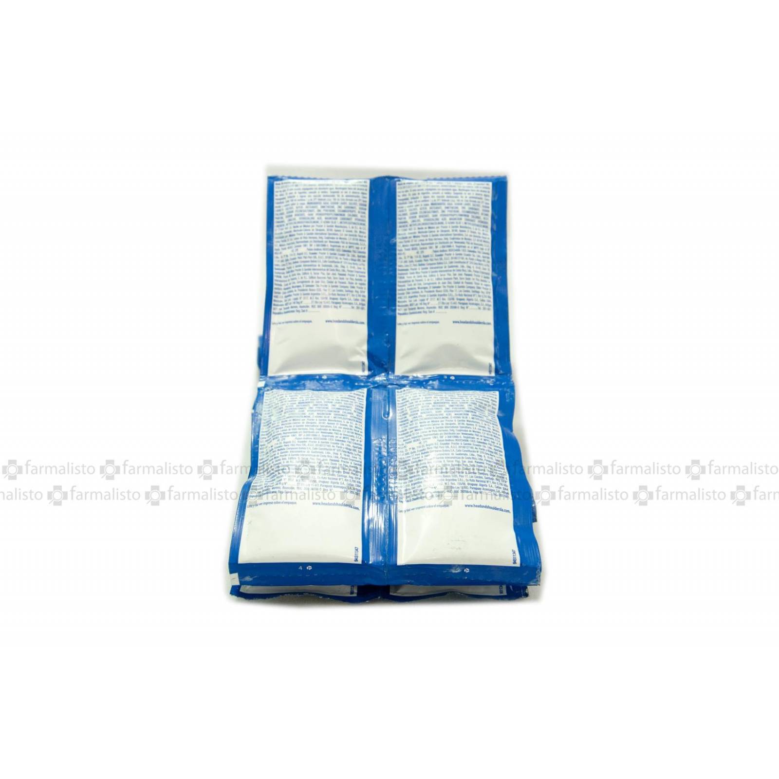 Head And Shoulders Shampoo Anticaspa Sachet Con 10 mL Caja Con 24 Piezas 