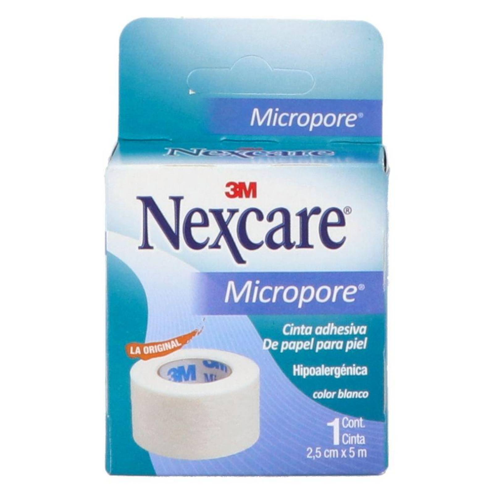 NEXCARE MICROPORE X 2.5CM 5M CAJA CON 1 PIEZA 