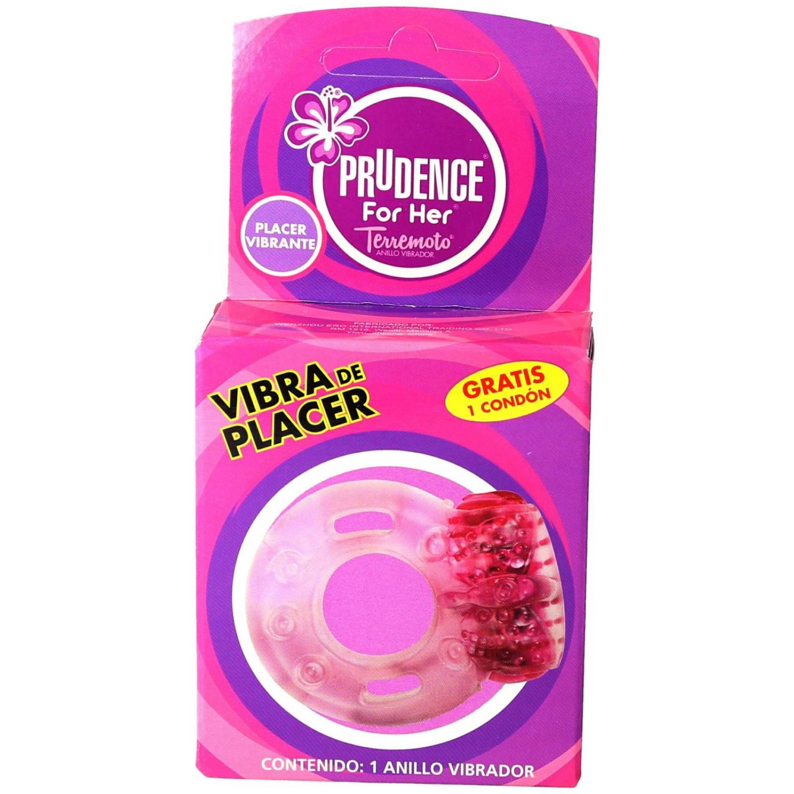 Prudence Anillo Vibrador Terremoto Caja Con 1 Pieza 