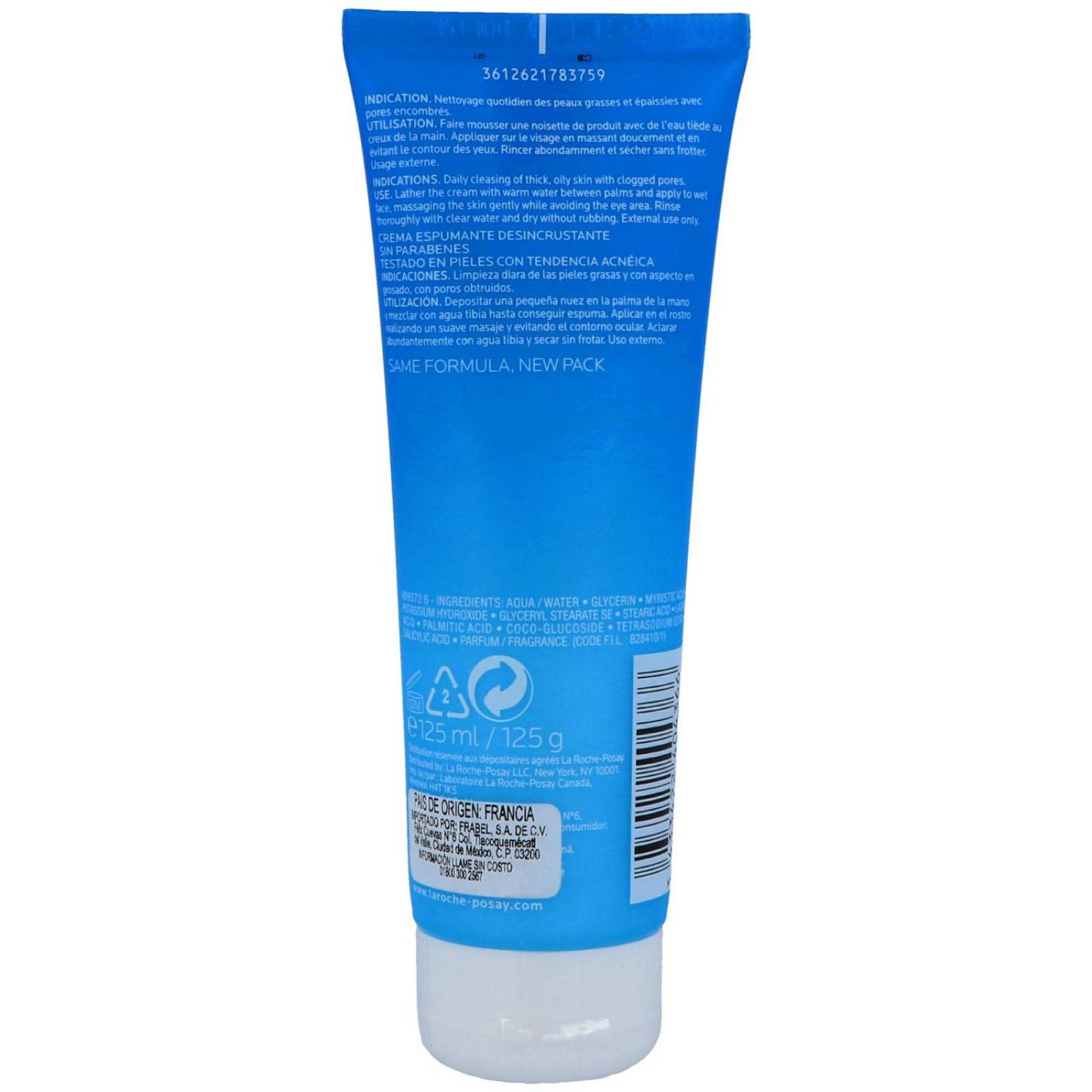 Effaclar Crema Espumante Desincrustante Tubo Con 125 mL 