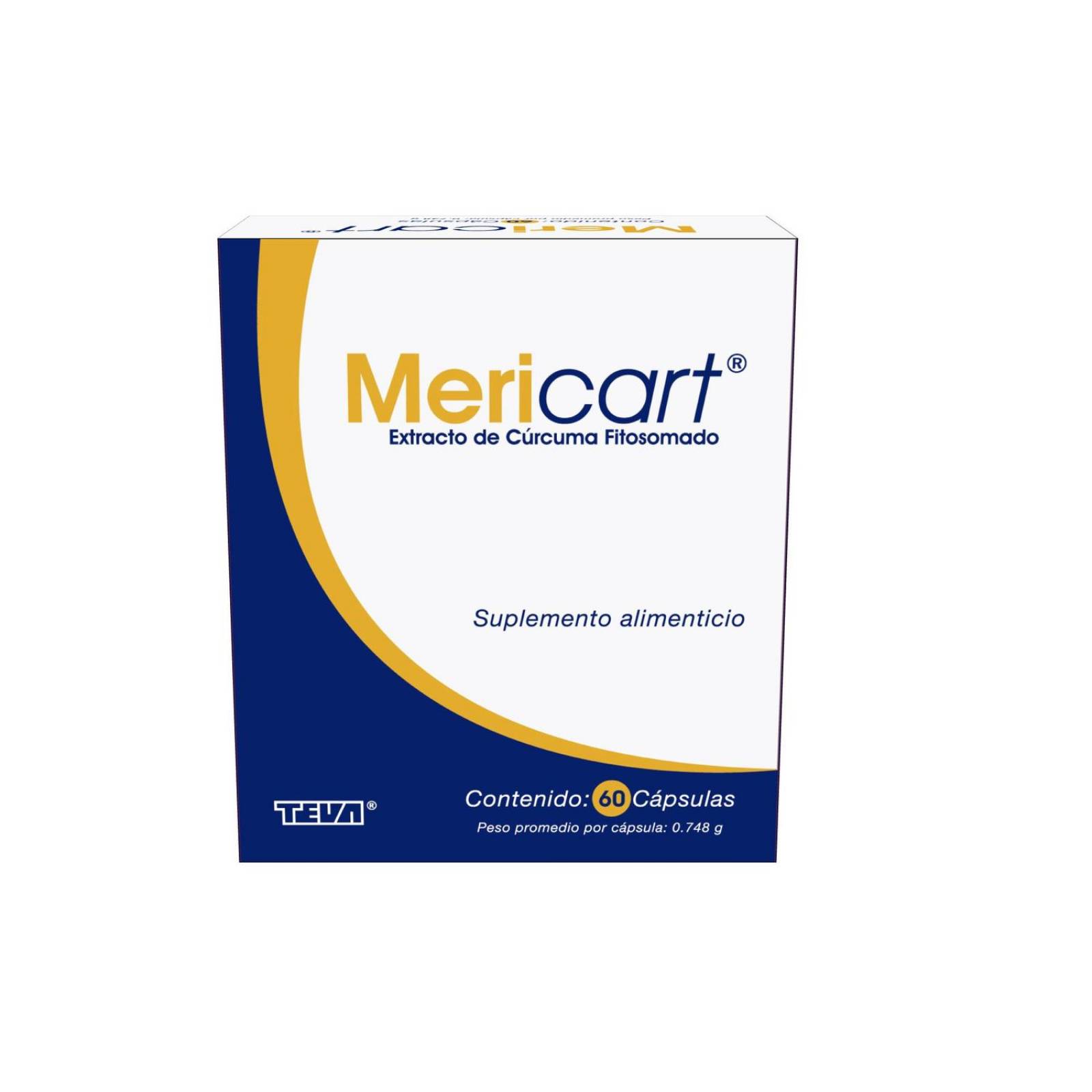 Mericart Suplemeto Alimenticio 500 mg Caja Con 60 Cápsulas 