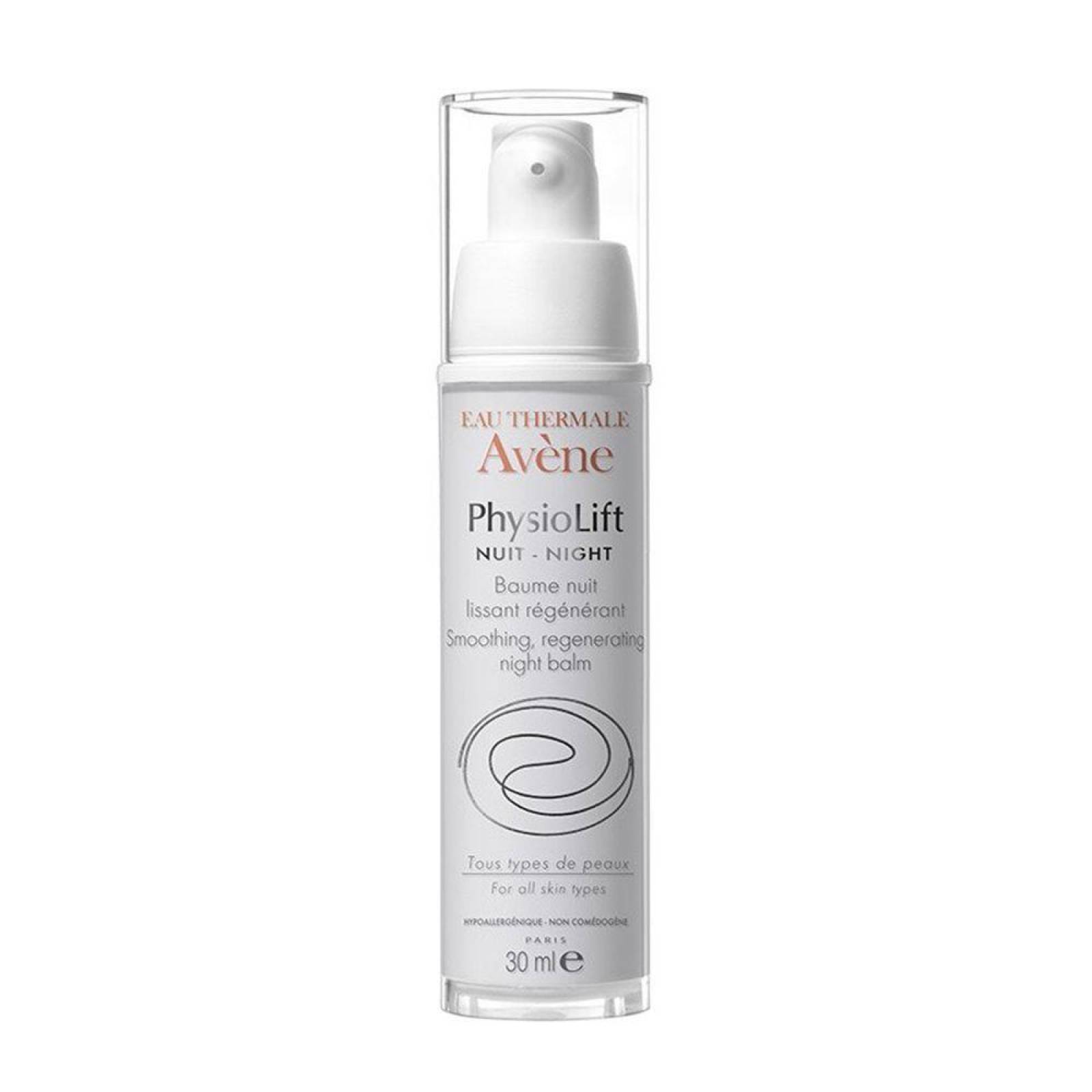 Avene Physiolift Noche Bálsamo Envase Dosificador Airless Con 30 mL 