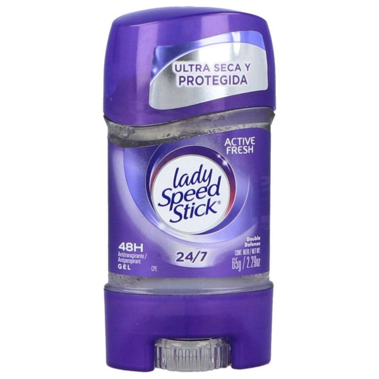 Desodorante Lady Speed Stick Double Defense Gel Barra Con 65 g 