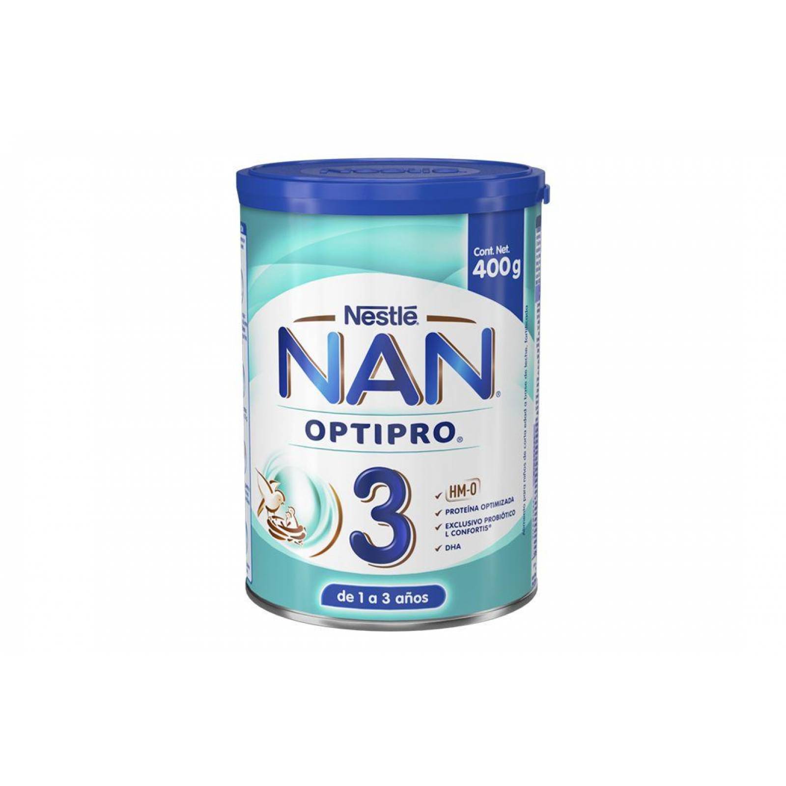 Nan 3 Optimal Pro Lata Con Polvo Con 400 g 