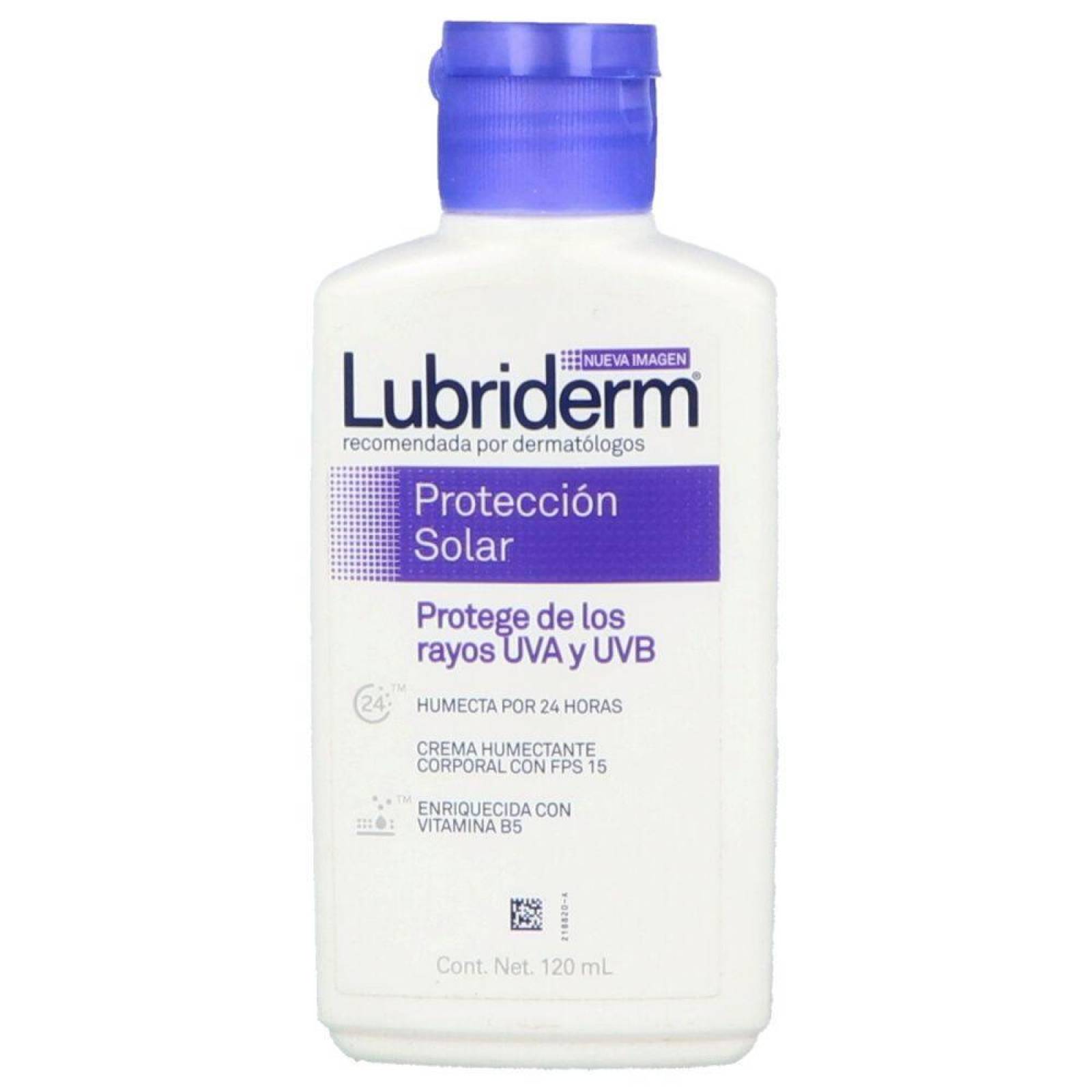 Crema Corporal Lubriderm Con Protección Solar Frasco Con 120 Ml 