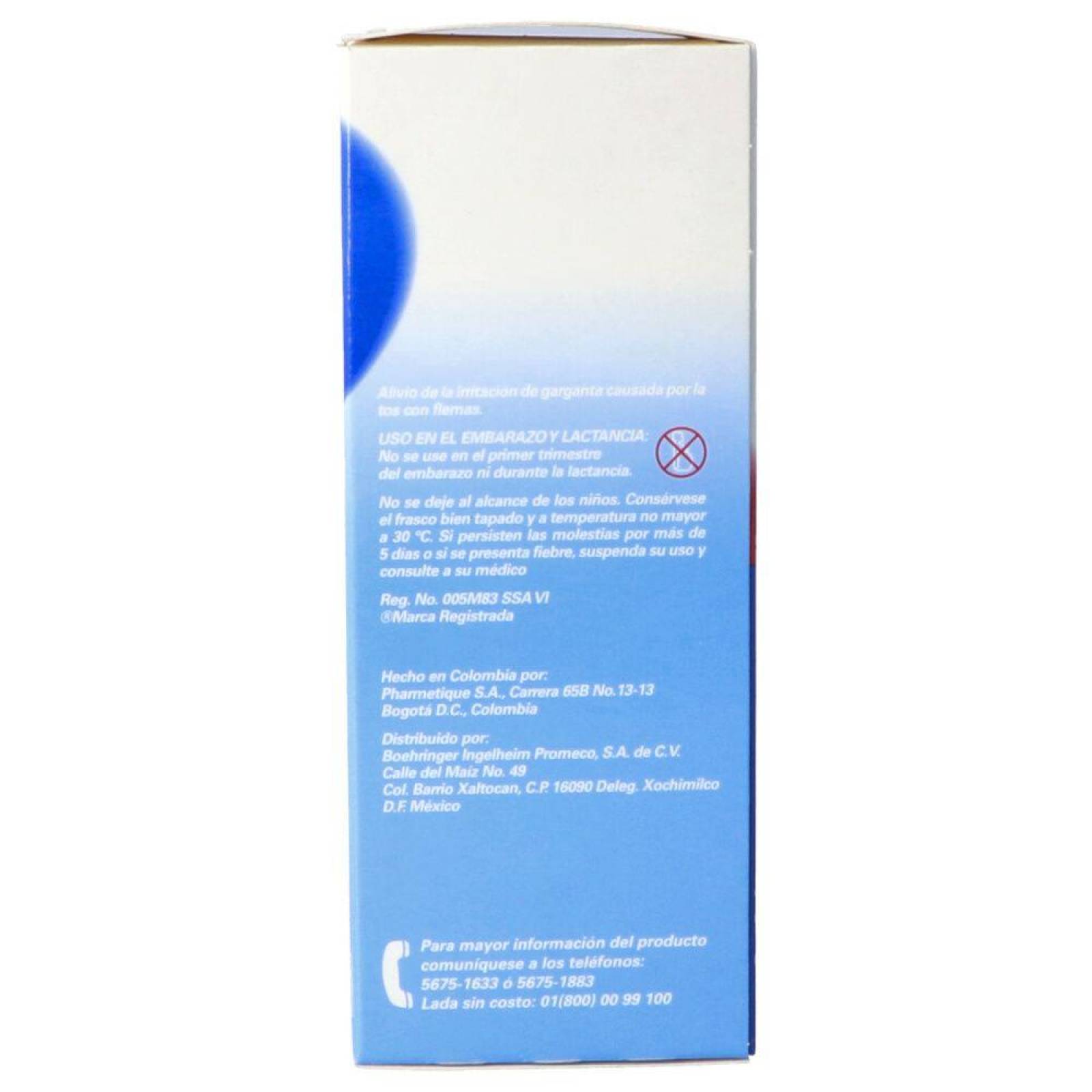 Mucosolvan Solución 300 mg /100 mL Caja Con Frasco Con 120 mL Sabor Frambuesa 