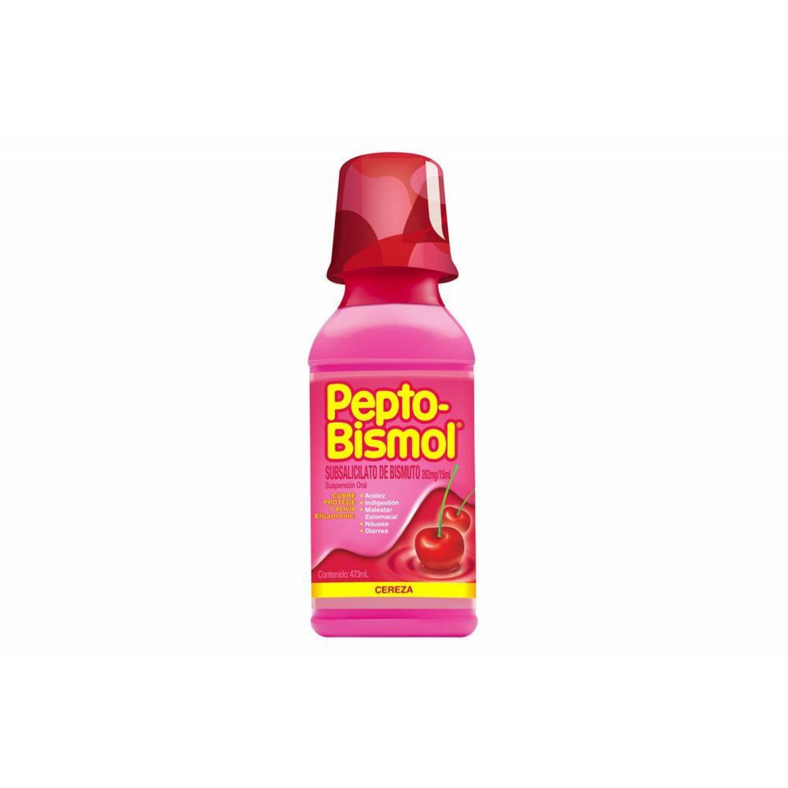 Pepto Bismol Suspensión Botella Con 118 mL Sabor Cereza 