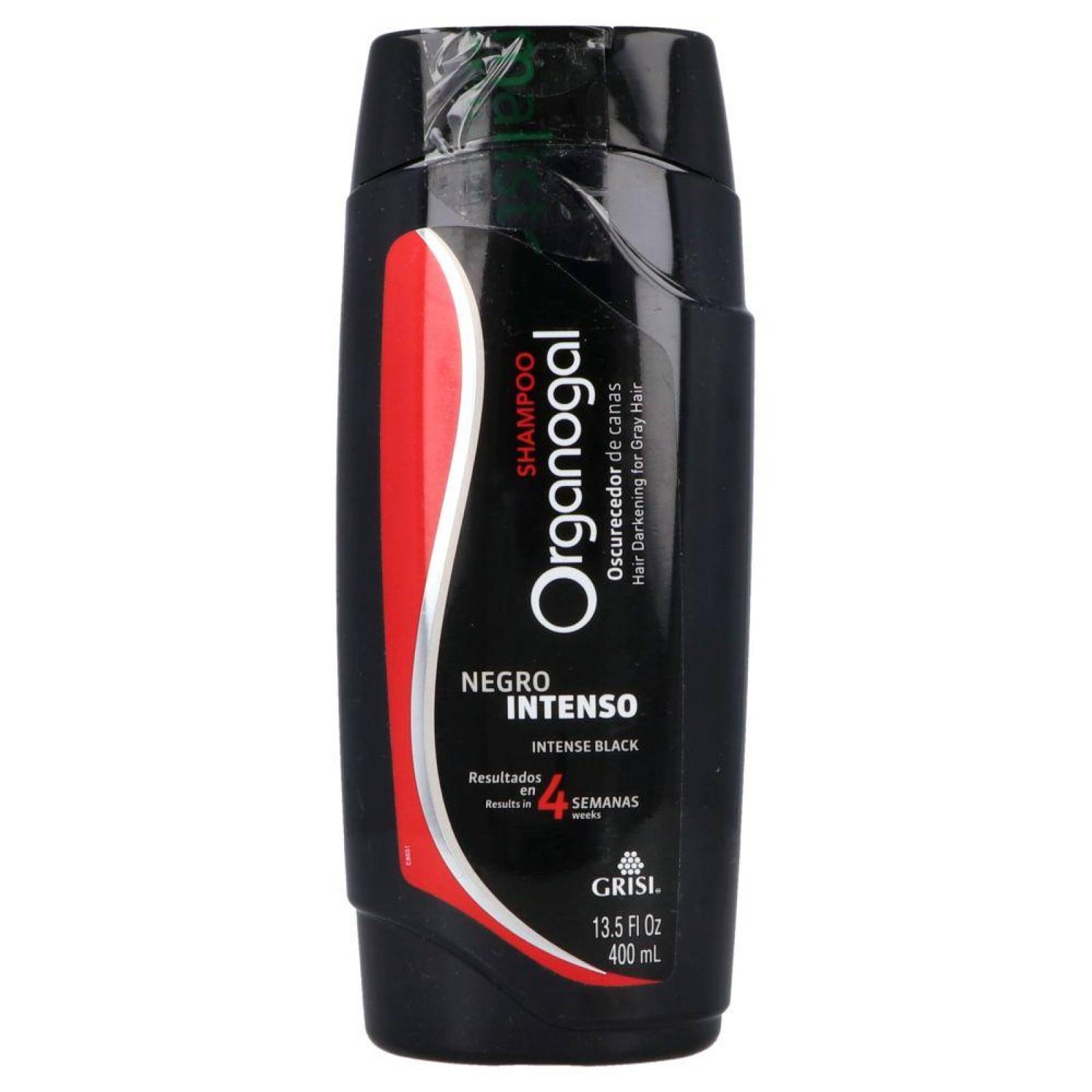 Shampoo Grisi Organogal Negro Intenso Botella Con 400 mL 