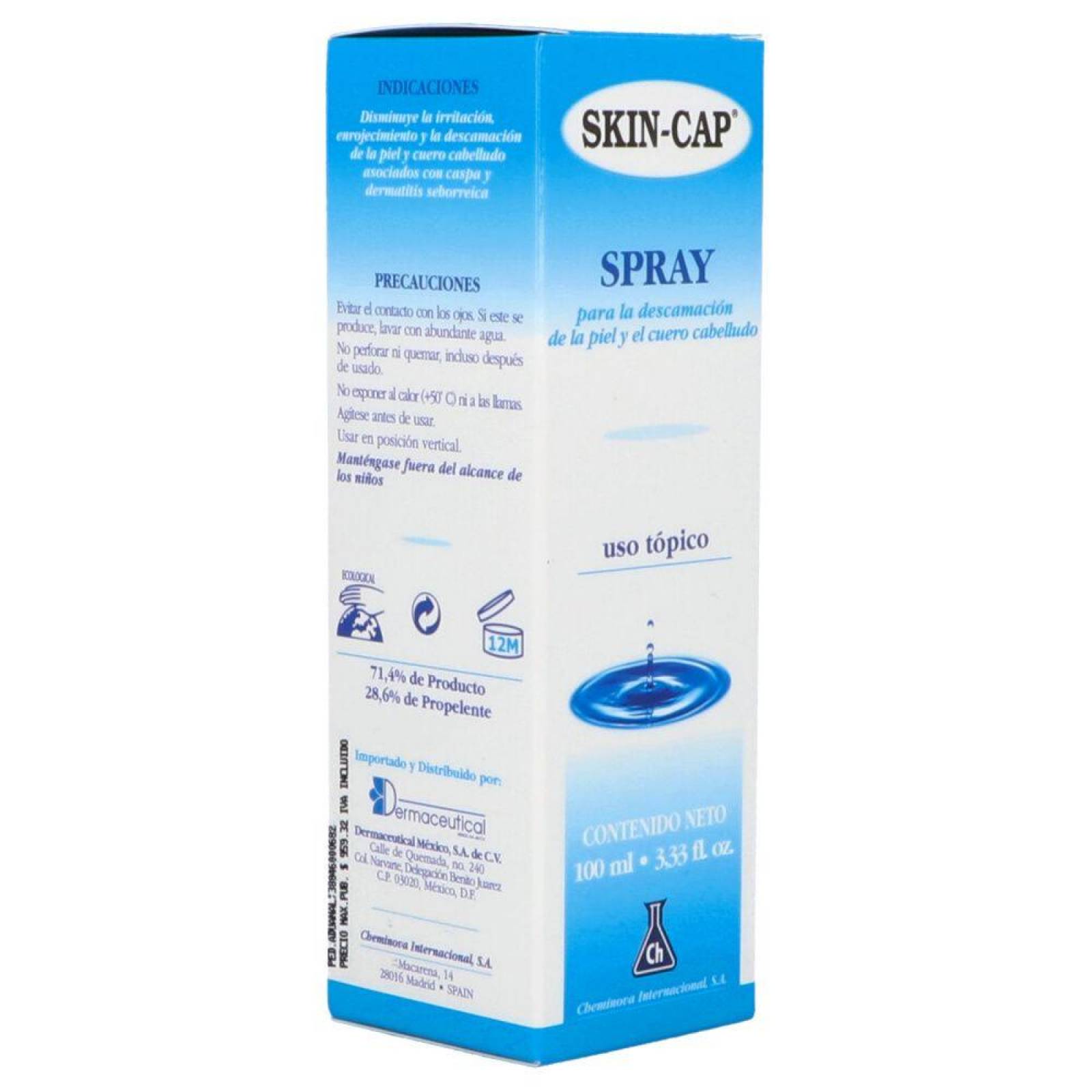 Skin Cap Spray con 100 mL 
