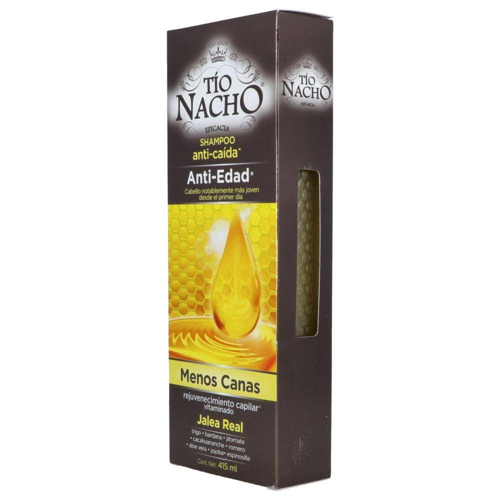 Shampoo Tío Nacho Anti-Edad Caja Con Frasco Con 415 Ml 