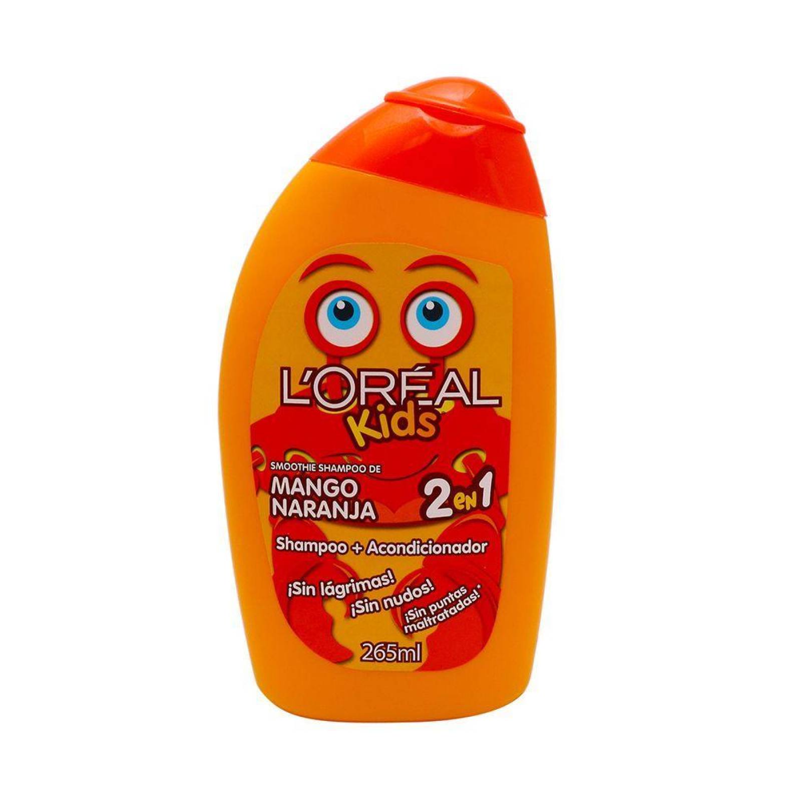 L´oreal Kids Shampoo 2 En 1 Botella Con 265 mL Aroma Mango-Naranja 