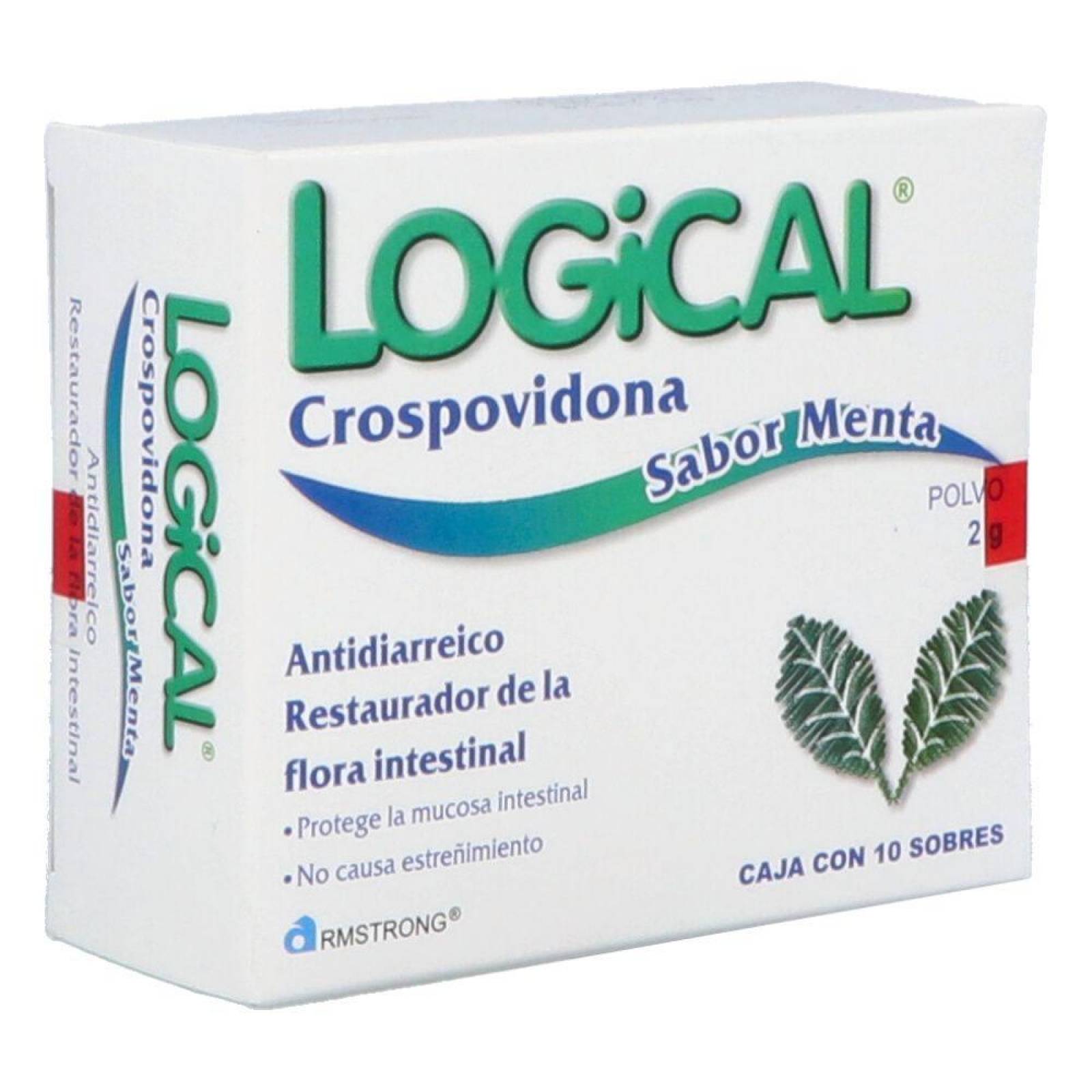 Logical Caja Con 10 Sobres Con 2 g Cada Uno Sabor Menta 