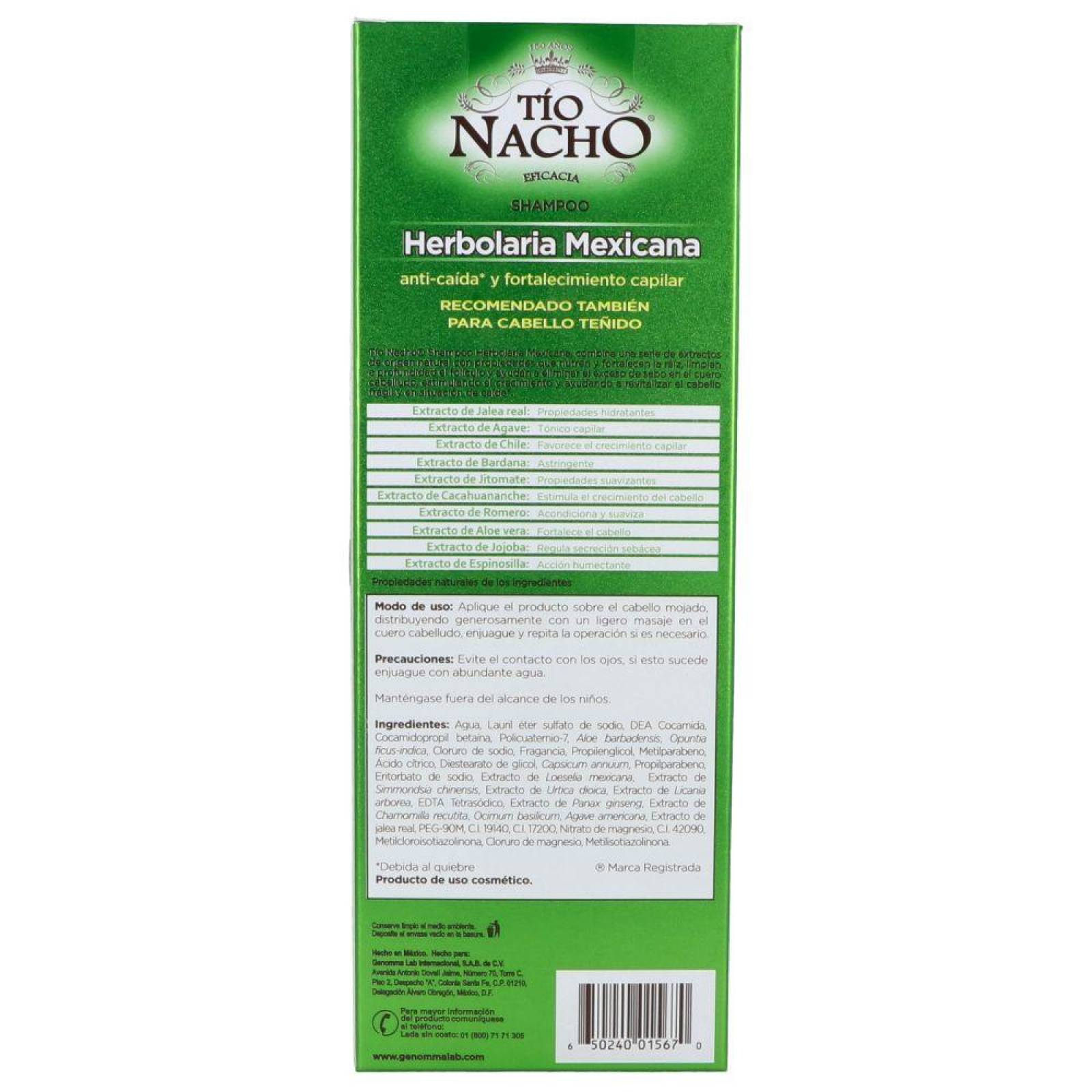 Tío Nacho Shampoo Jalea Real Caja Con Frasco Con 415 mL 