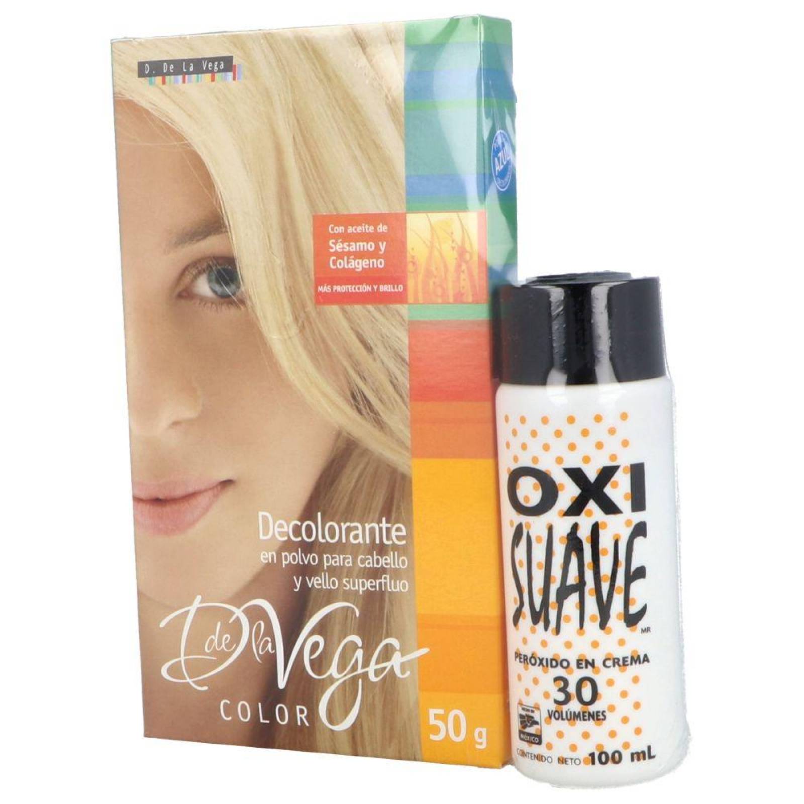 Decolorante De La Vega En Polvo Caja Con Sobre Con 50 g 