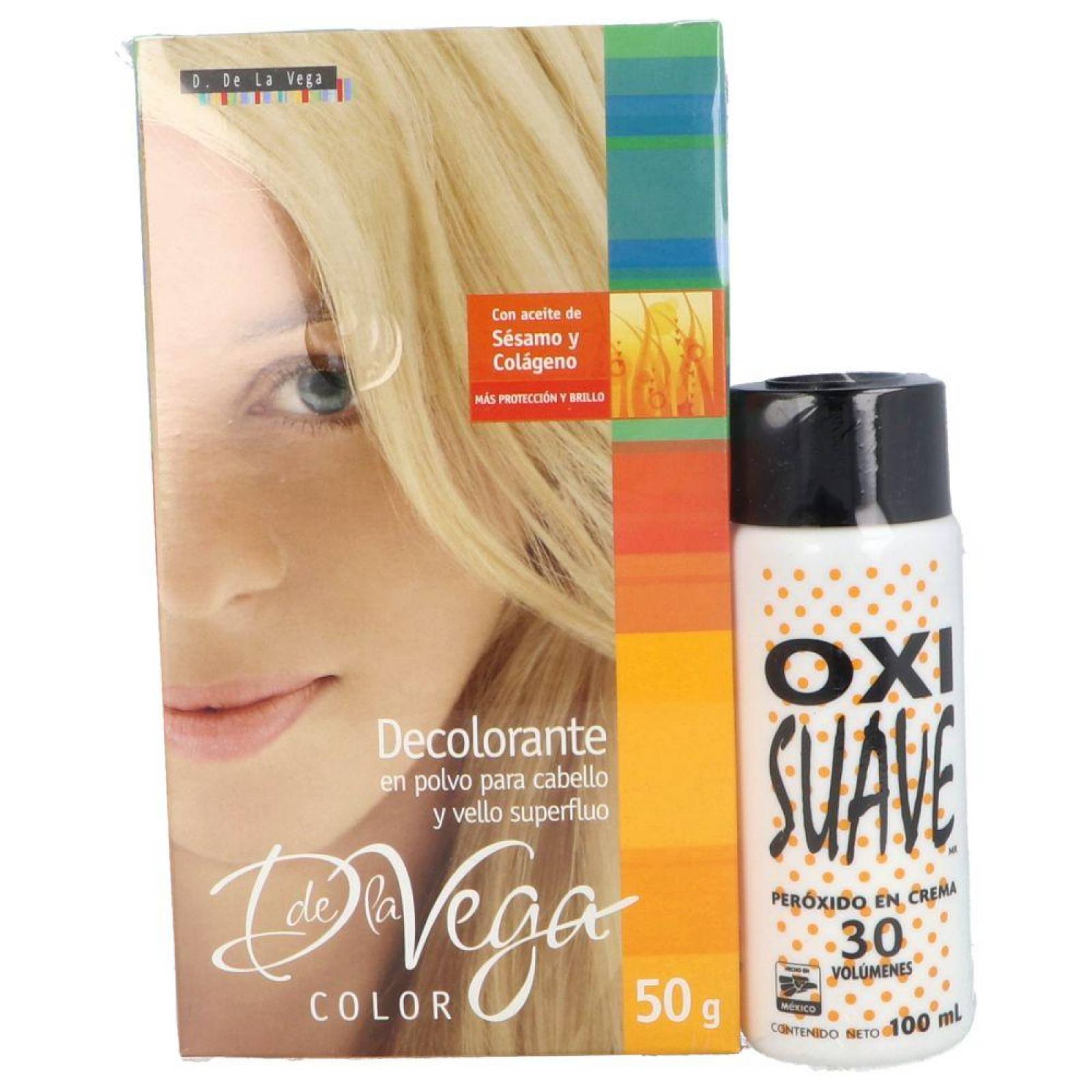Decolorante De La Vega En Polvo Caja Con Sobre Con 50 g 