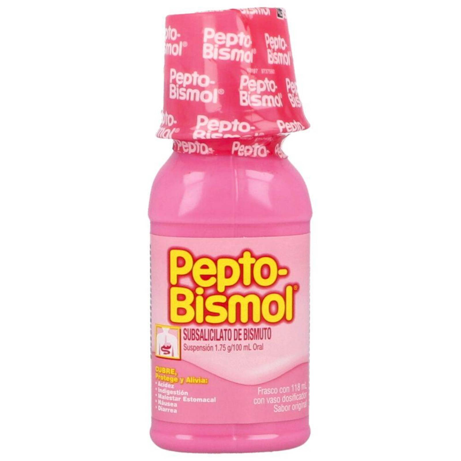 Pepto Bismol Líquido Frasco Con 118 mL 