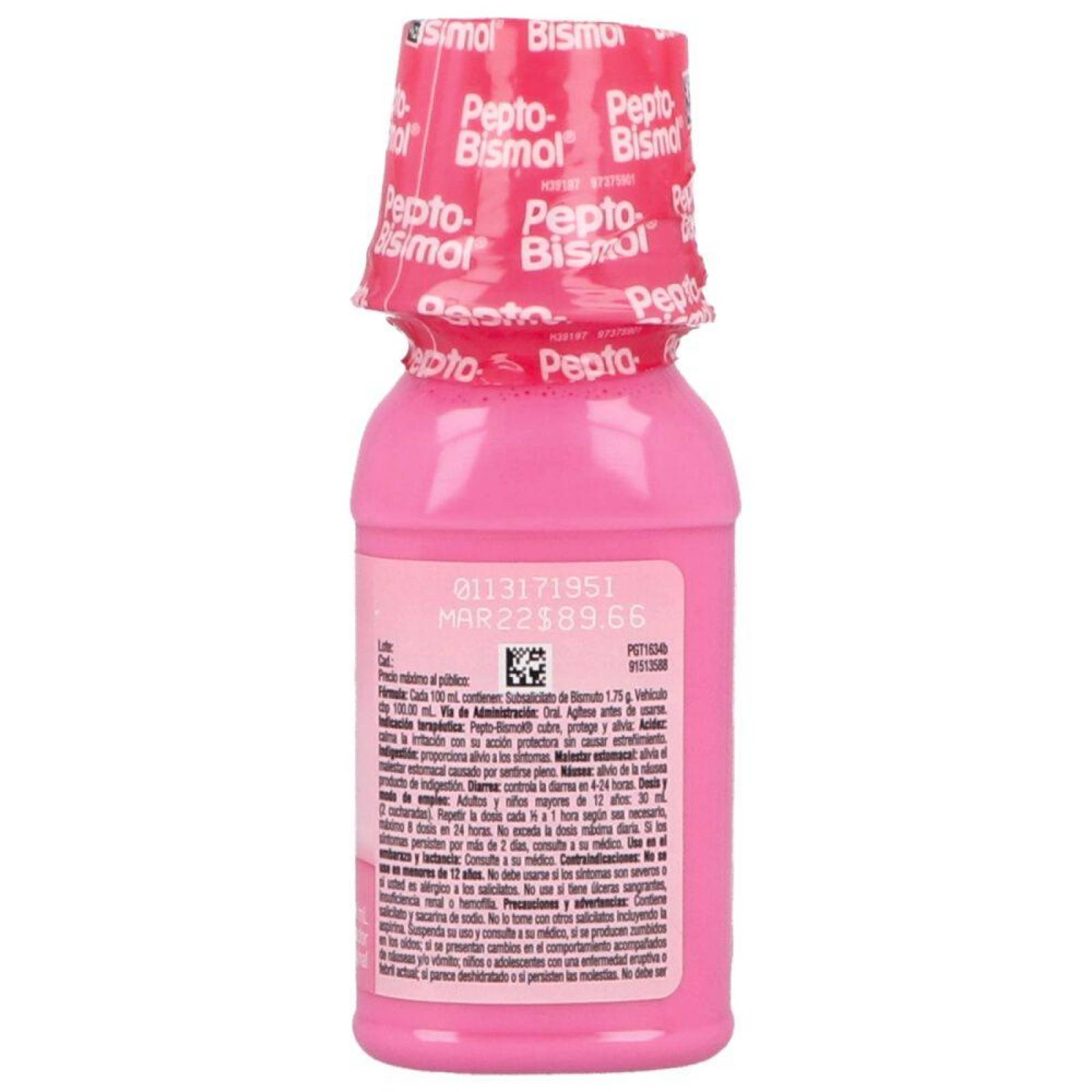 Pepto Bismol Líquido Frasco Con 118 mL 