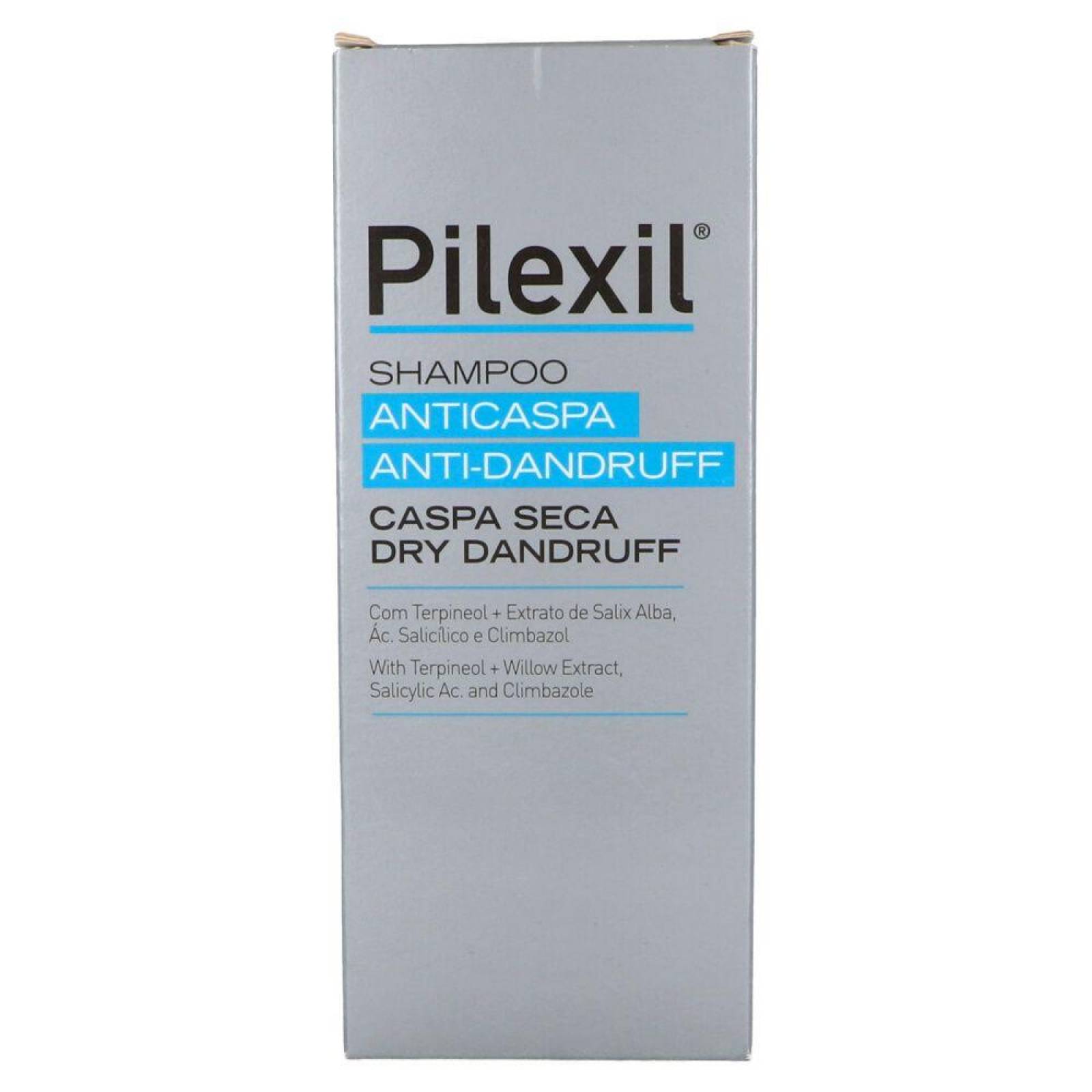 Pilexil Anticaspa Seca Shampoo Con 300 mL 