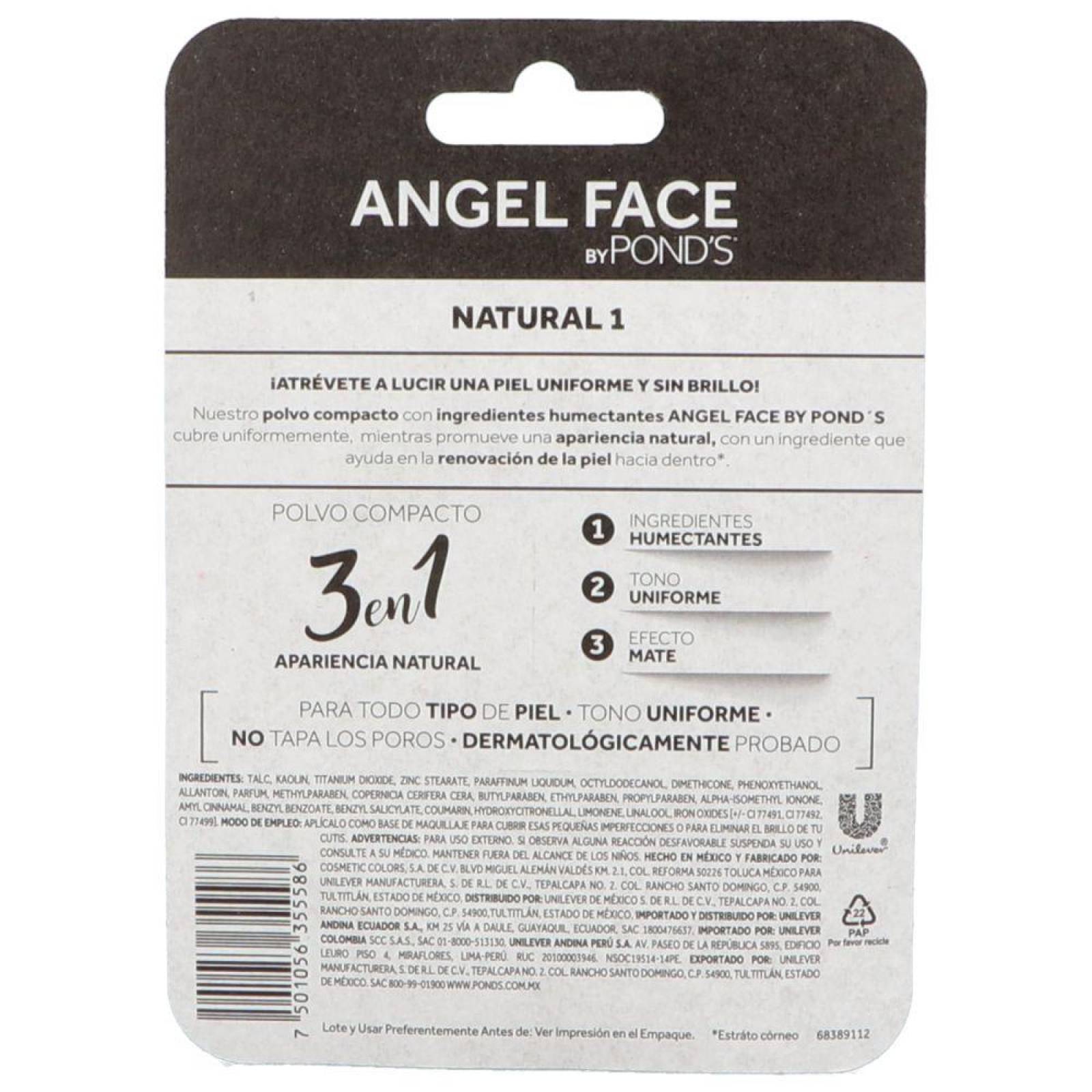 Pond´s Angel Face Maquillaje Empaque Con Polvo Compacto Con 12g y Espejo 