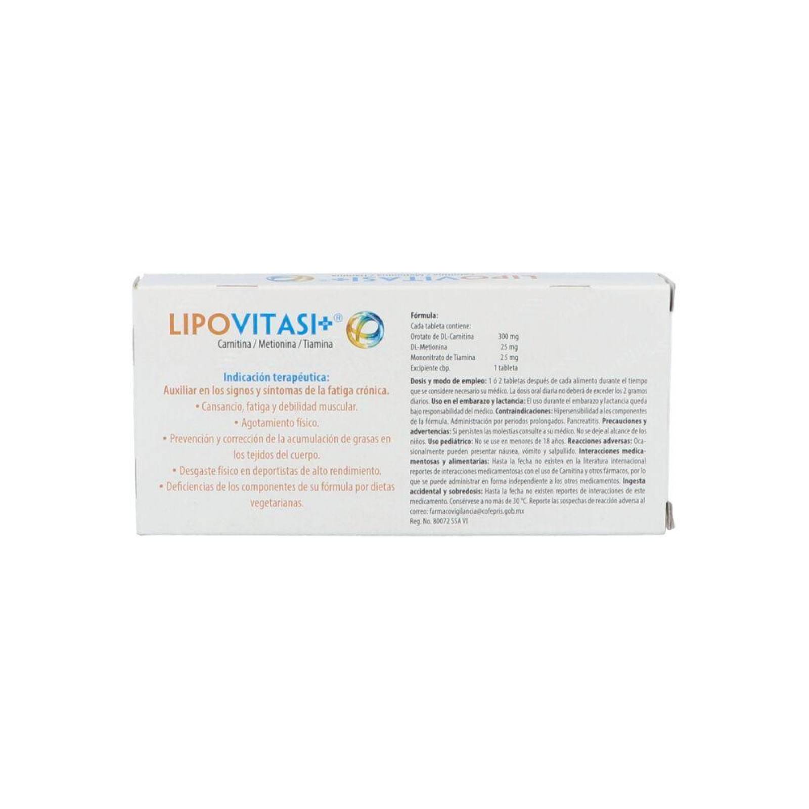 Lipovitasi Or Caja Con 30 Tabletas 
