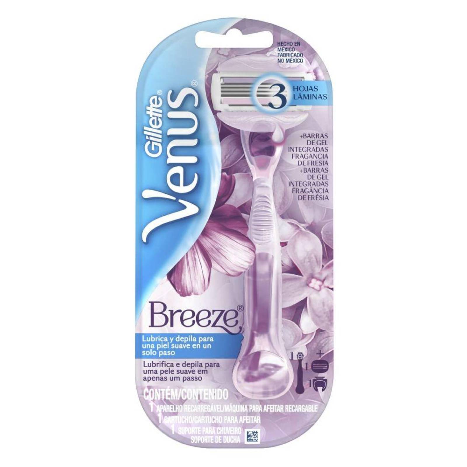 Gillette Venus Breeze Rastrillo para Afeitar Recargable 