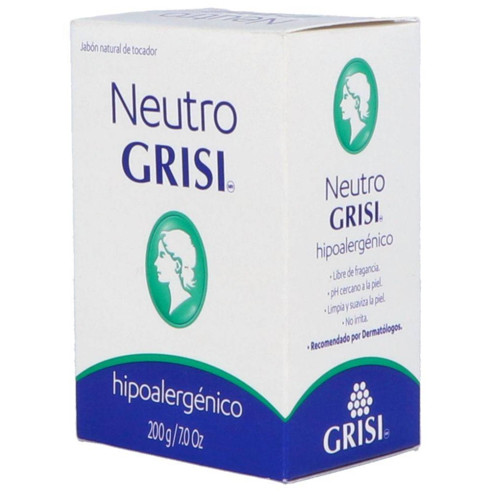 Grisi Neutro Jabón Natural Caja Con Barra De 200g 