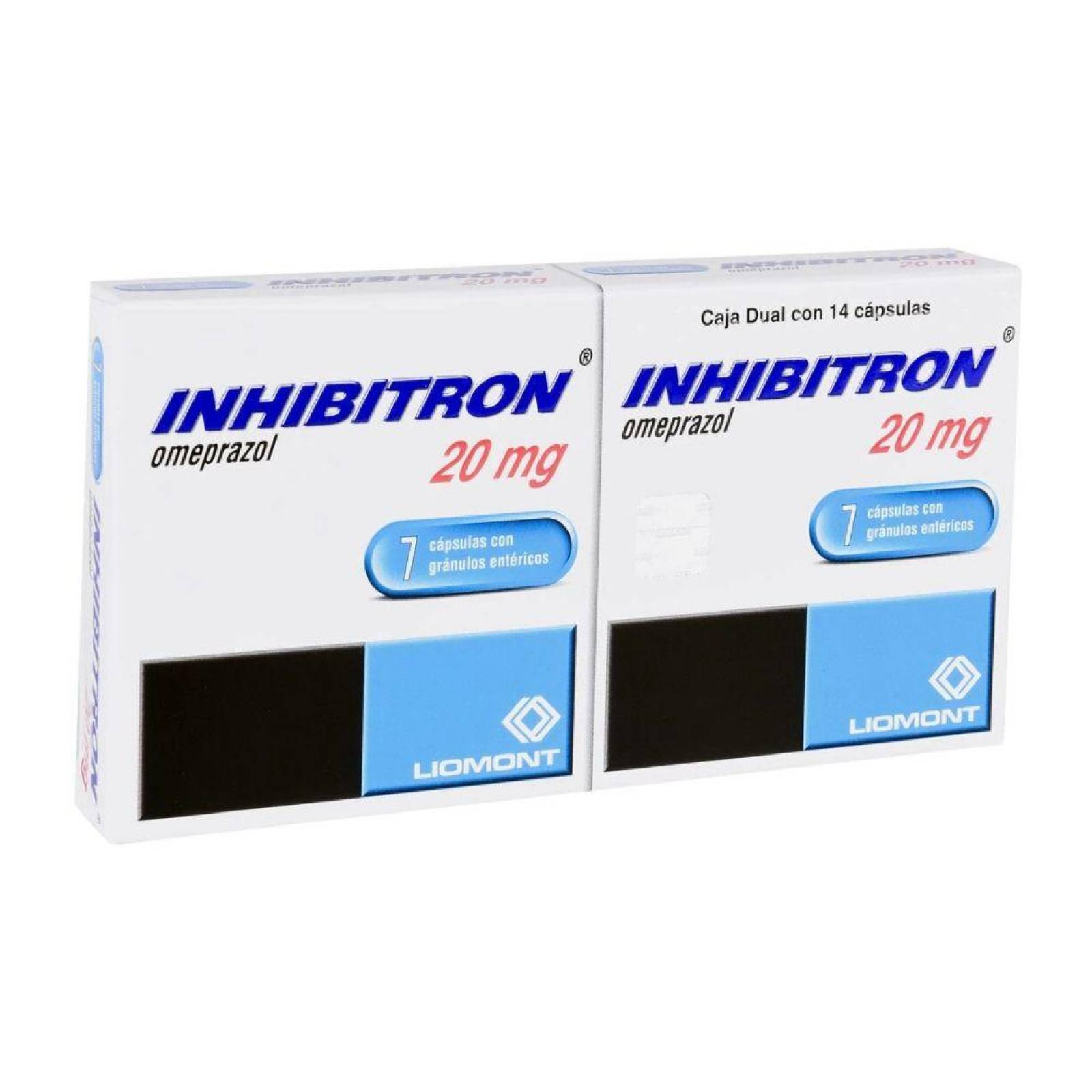 Inhibitron Dual 20 mg Caja Con 7 Cápsulas 
