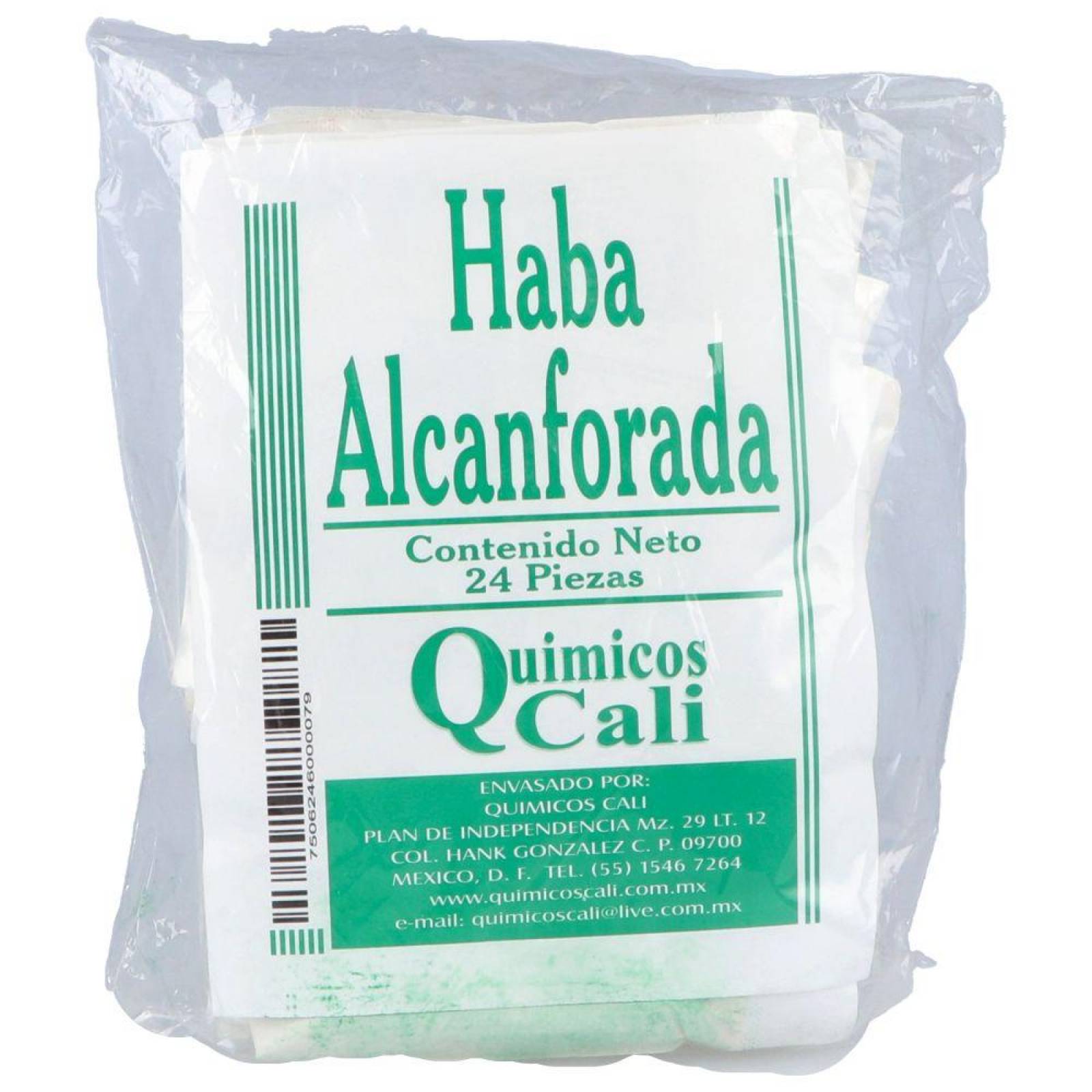 Haba Alcanforada Bolsa Con 24 Piezas 