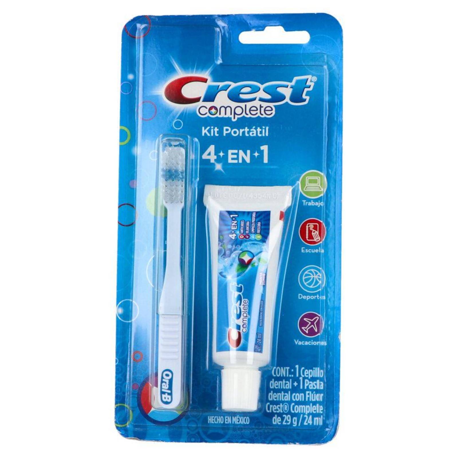 Oral-B ® Complete Kit Portátil - Kit de 1 cepillo dental + 1 pasta dental