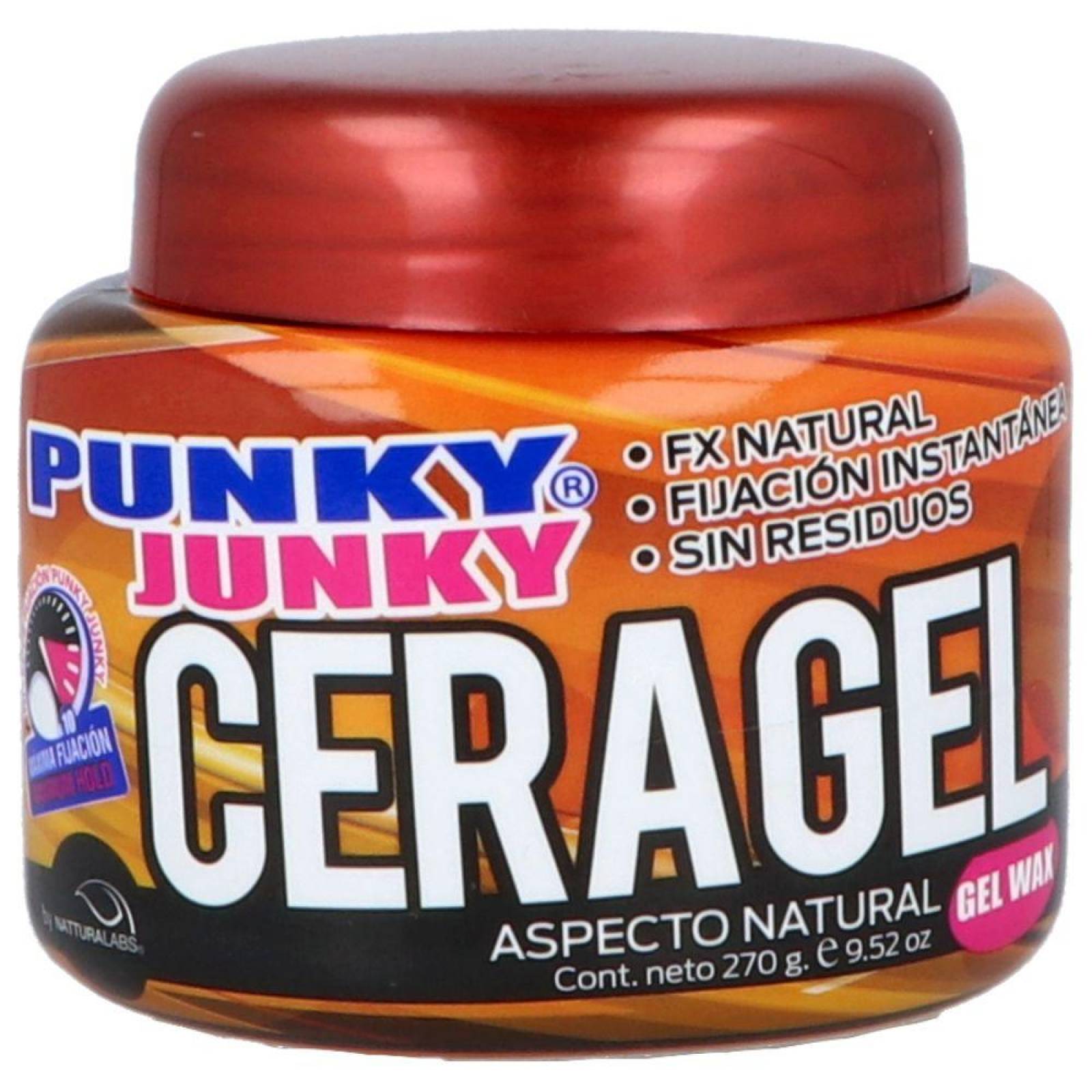 Punky Junky Ceragel Aspecto Natural Gel Para Cabello Tarro Con 270 g 