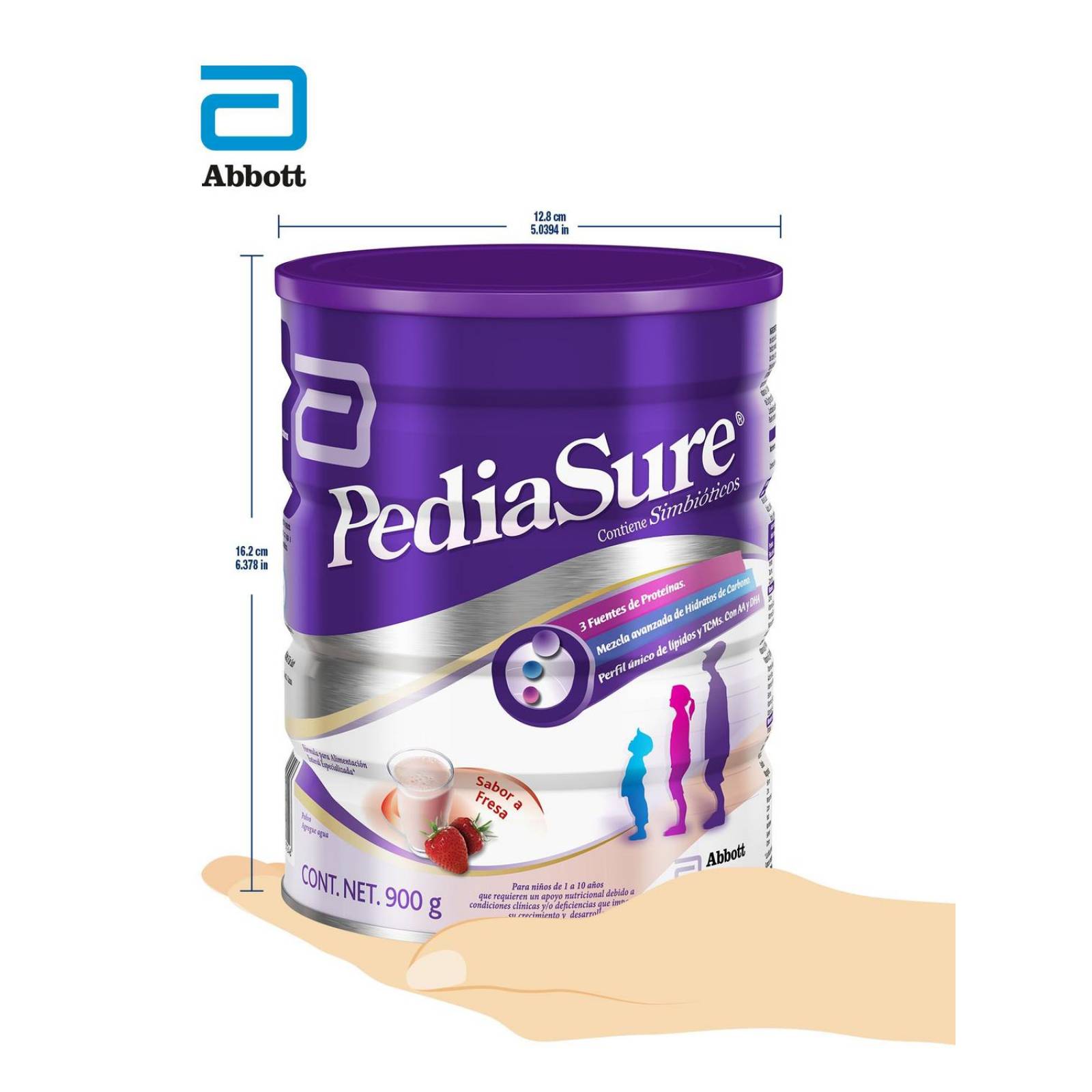 FRM-Pediasure Plus Lata Con 900 g Polvo Sabor A Fresa 