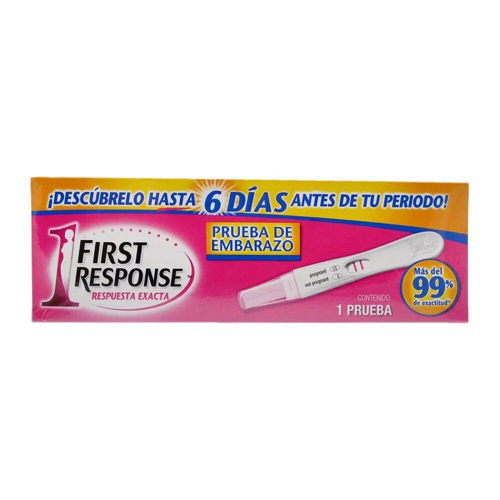 First Response Respuesta Exacta Prueba De Embarazo 1 Pieza 