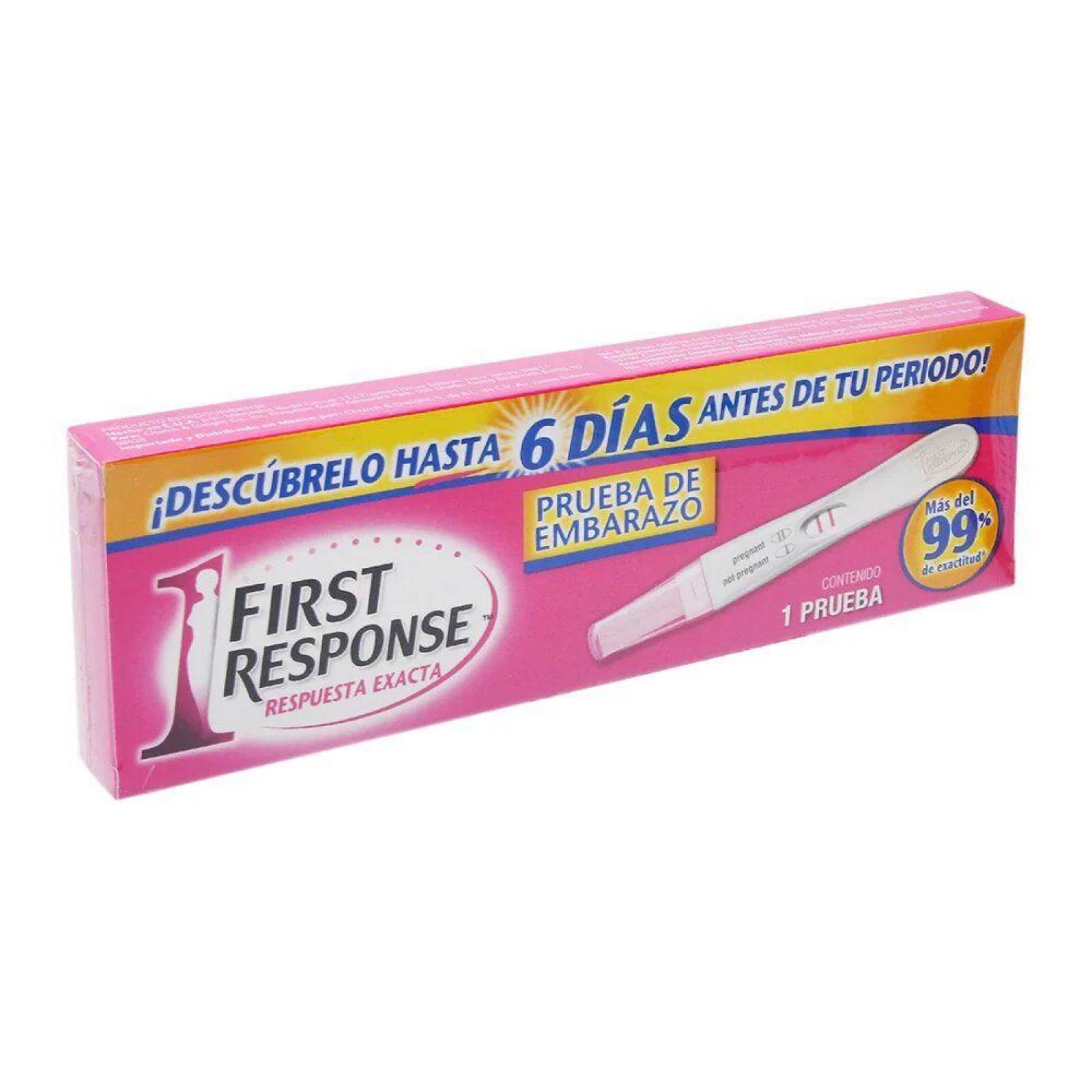 First Response Respuesta Exacta Prueba De Embarazo 1 Pieza 