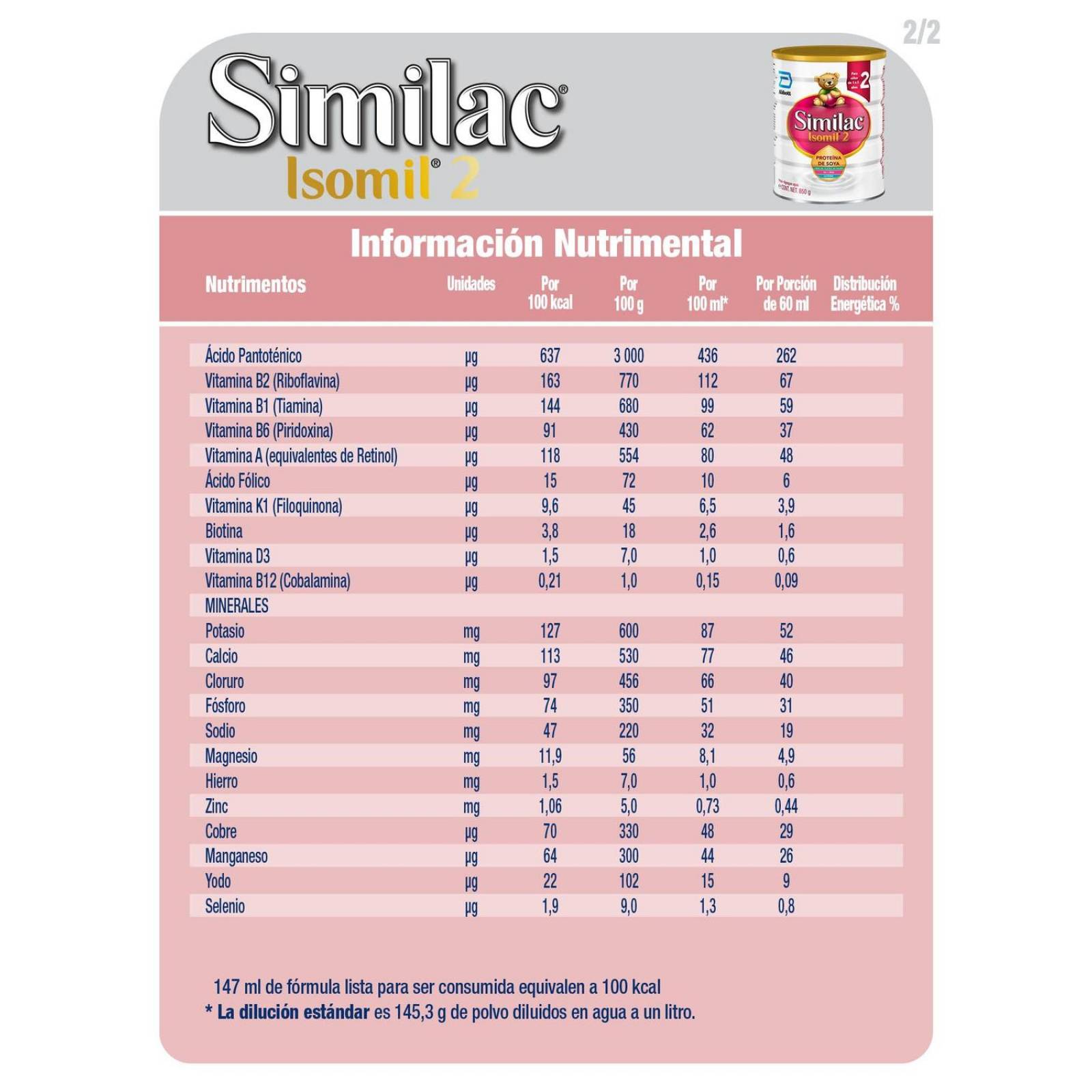 Similac Isomil 2 - 850 g 