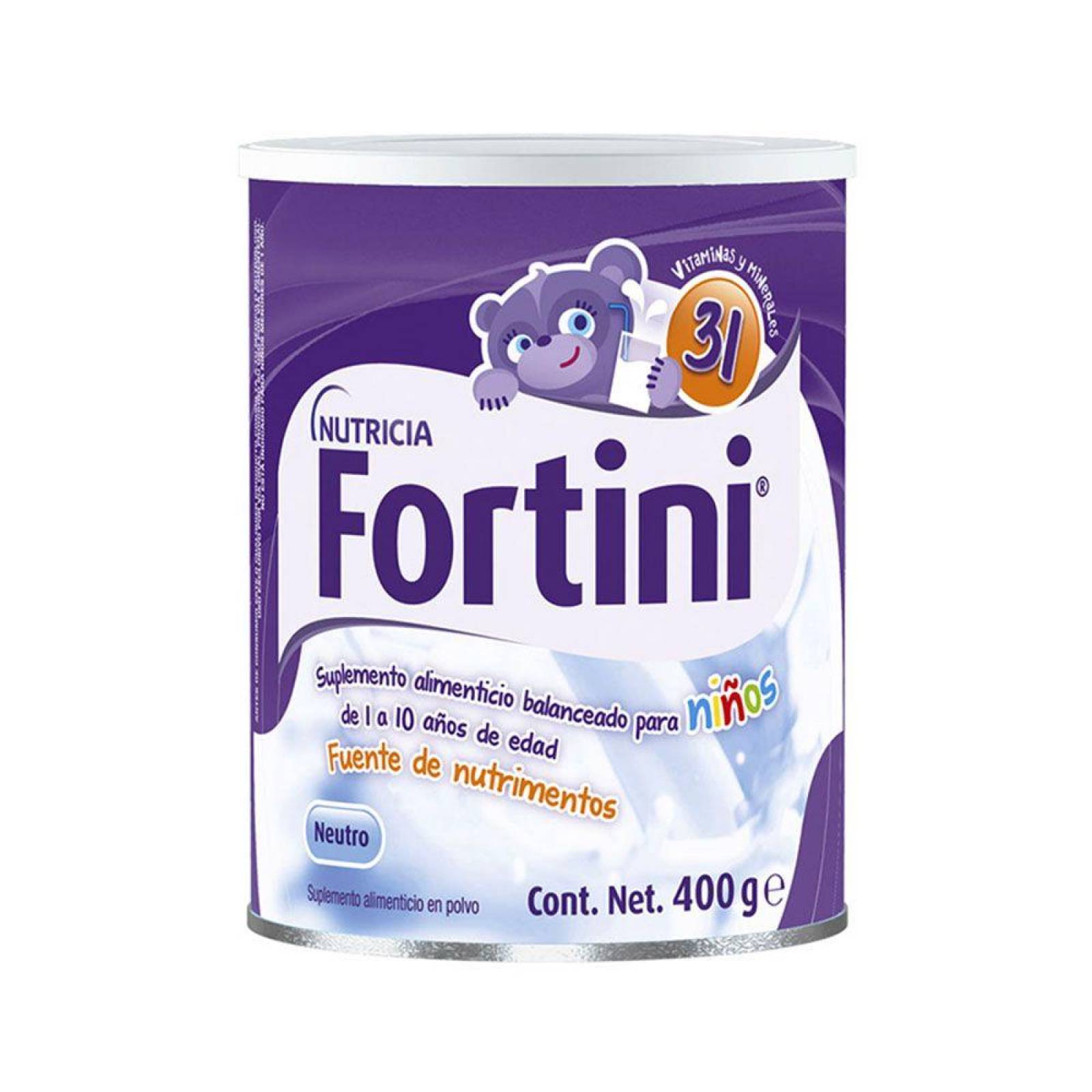 Fortini 400 G Lata Con Suplmento Alimenticio En Polvo 