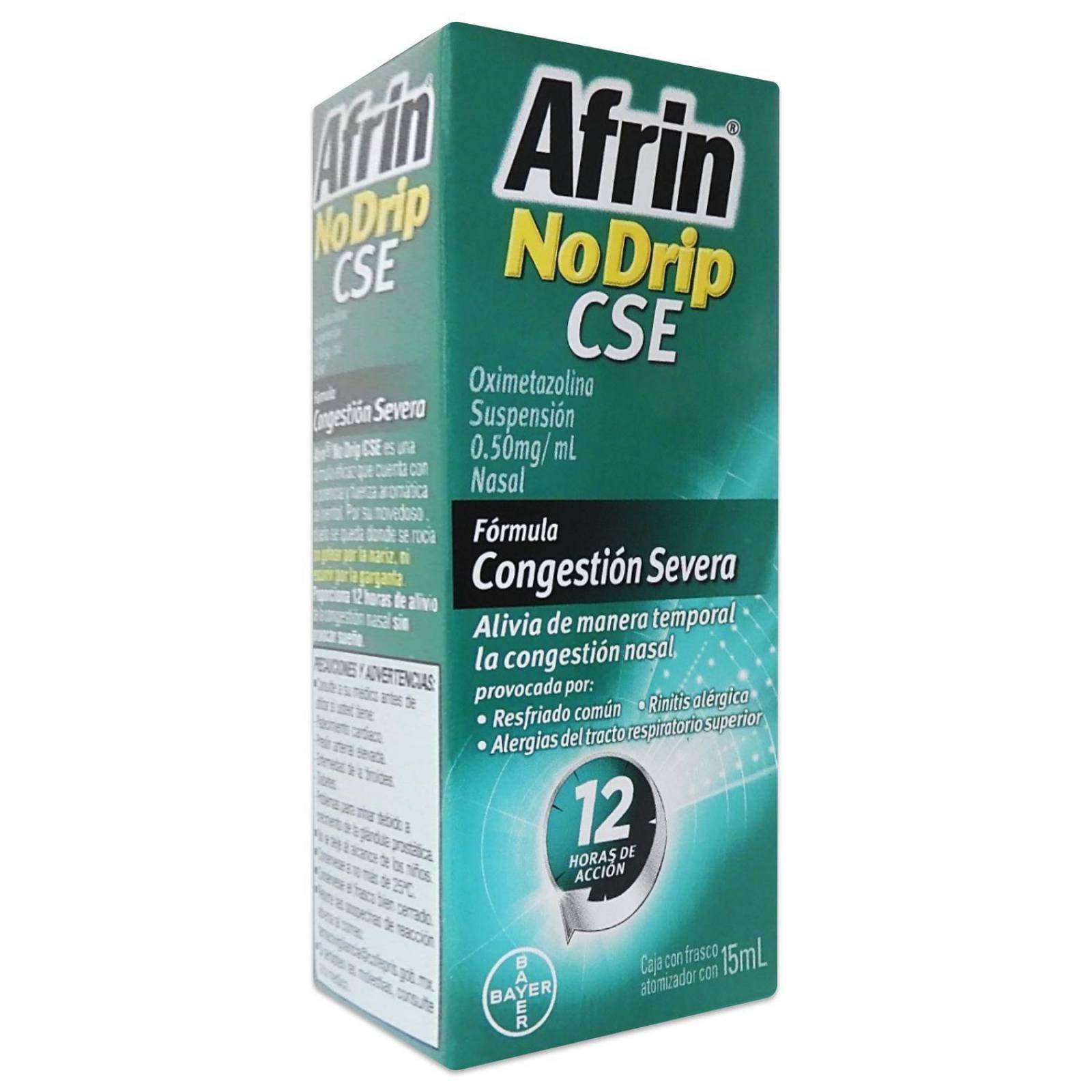 Afrin No Drip CSE Caja Con Frasco Nebulizador Con 15mL 