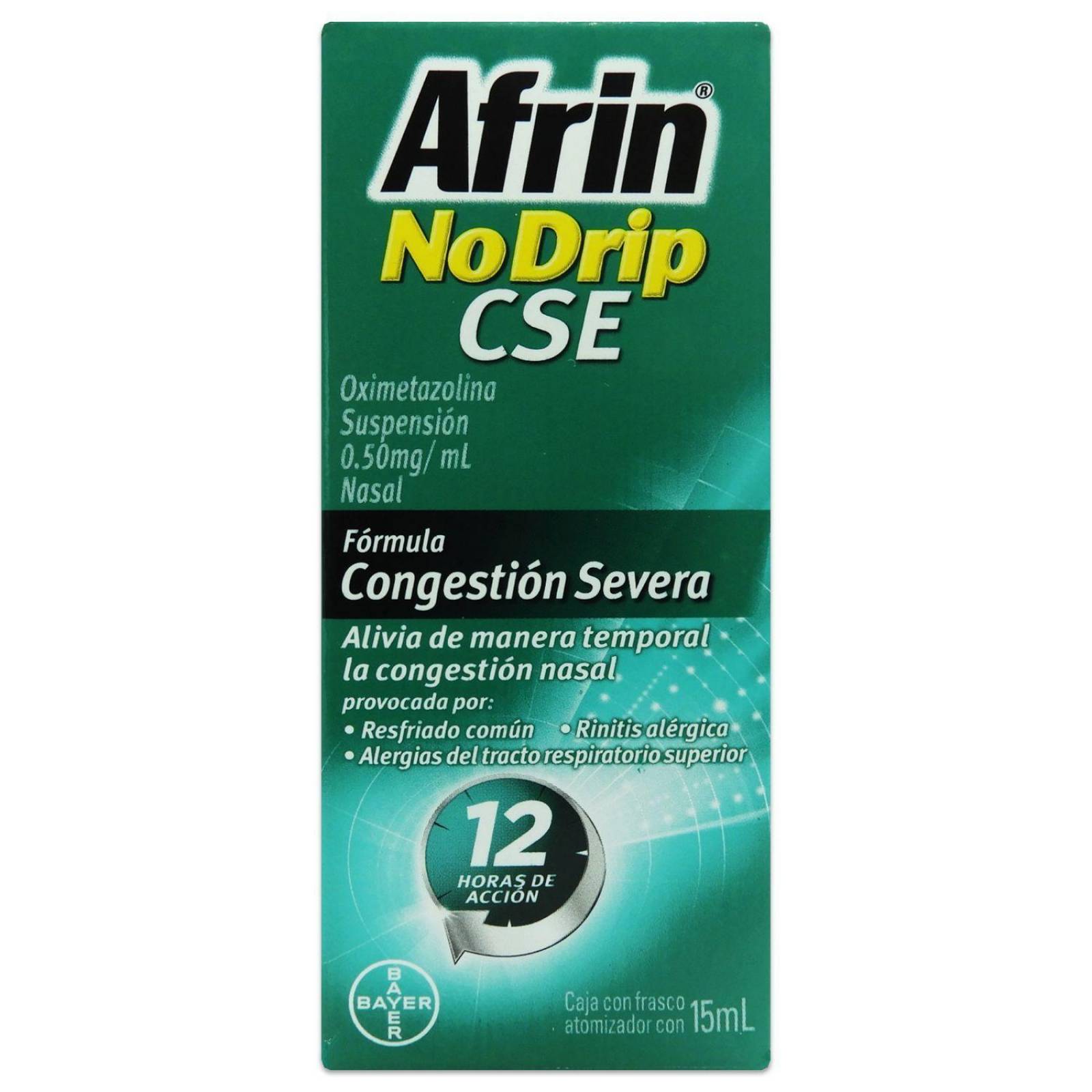 Afrin No Drip CSE Caja Con Frasco Nebulizador Con 15mL 