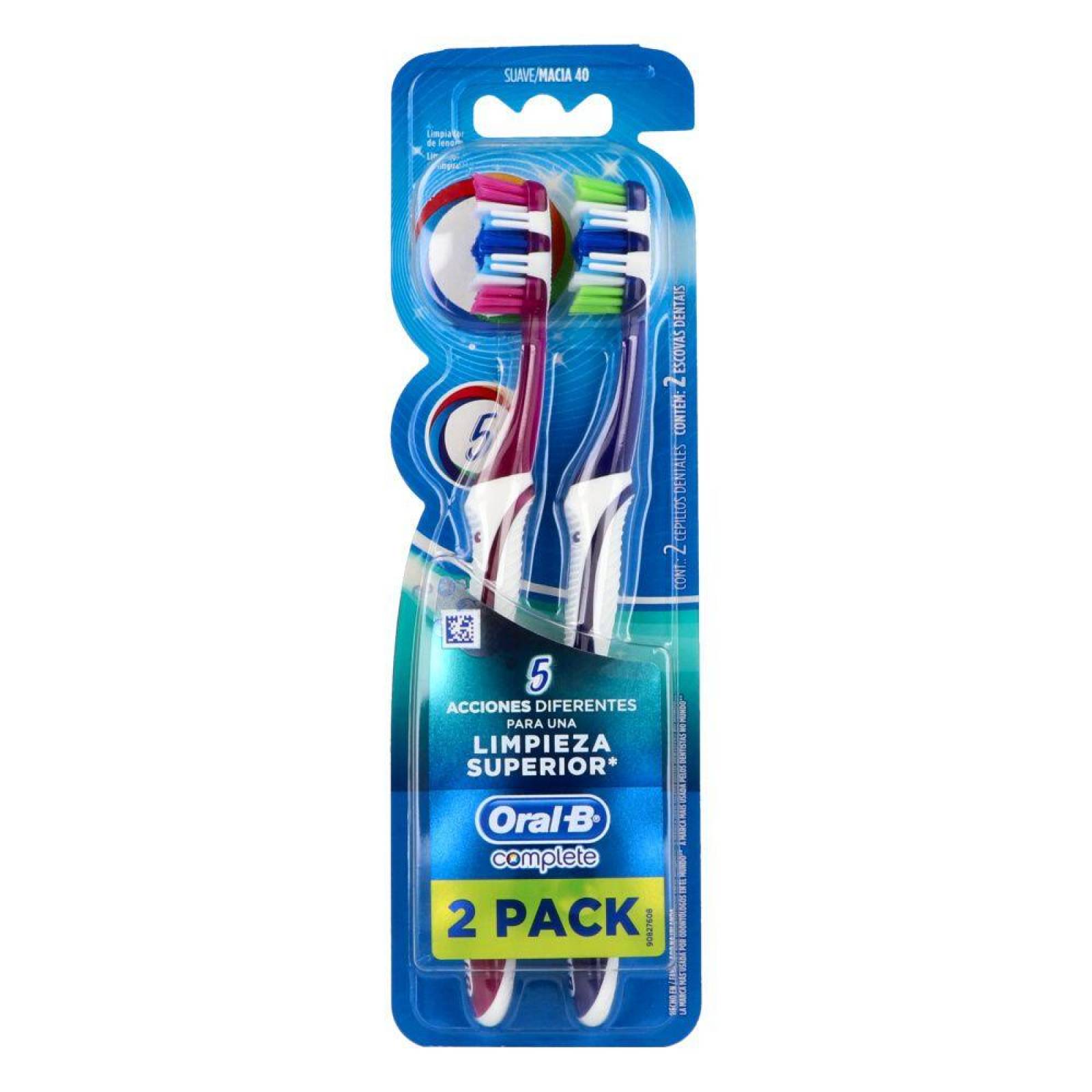 Oral B Complete 5 Acciones De Limpieza Empaque Con 2 Piezas 