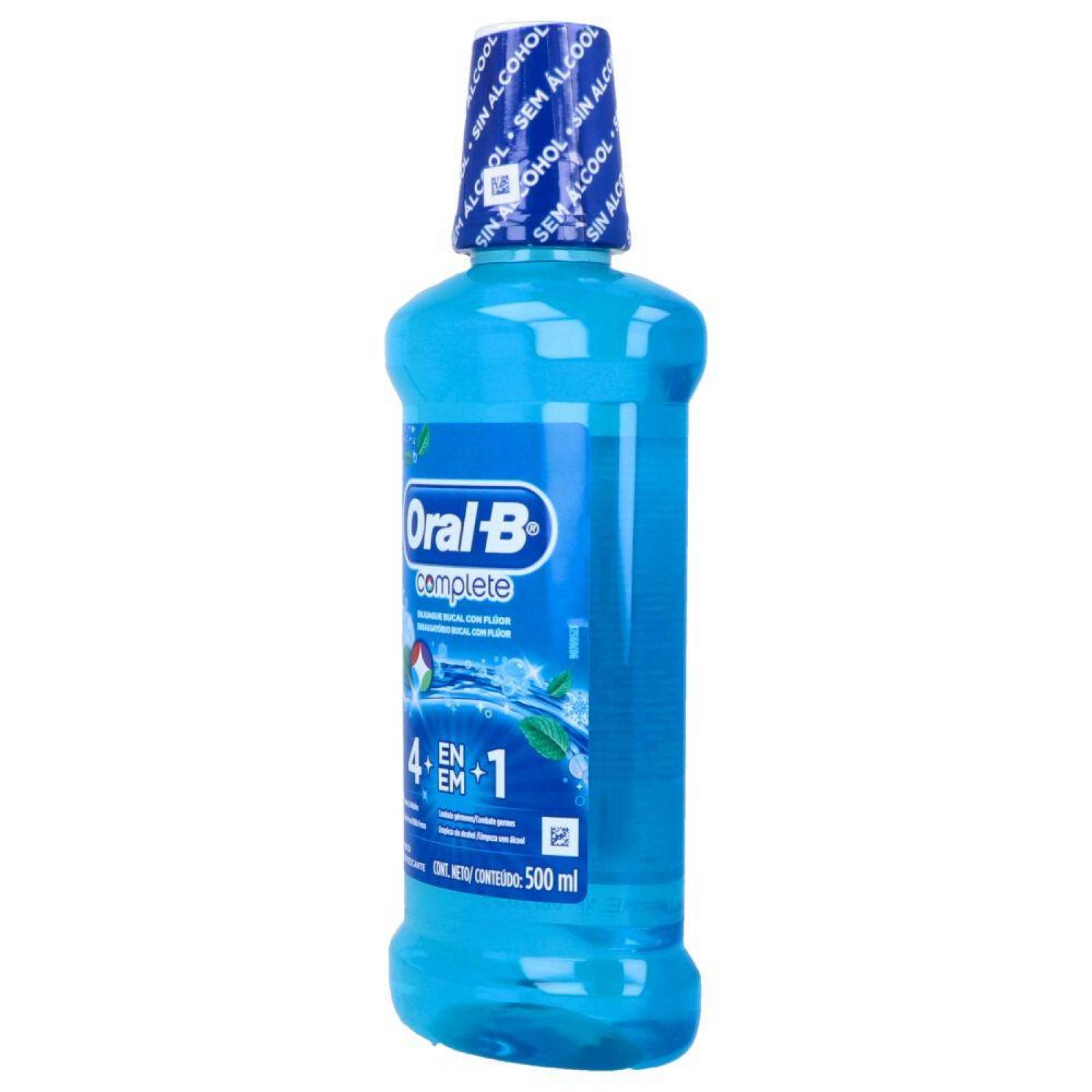 Oral B Complete Frasco Con 500 mL Sabor A Menta Enjuague Bucal 