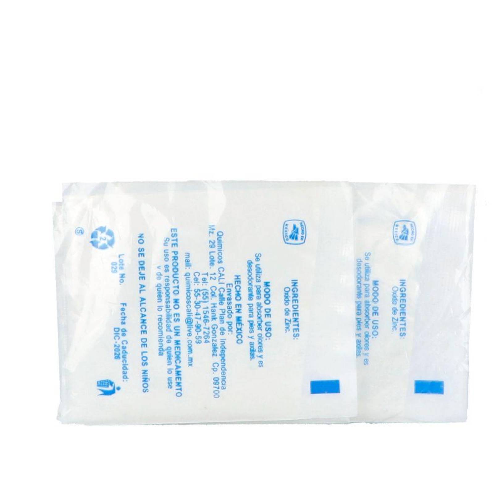 Oxido De Zinc 10 g Polvo Con 6 Sobres 