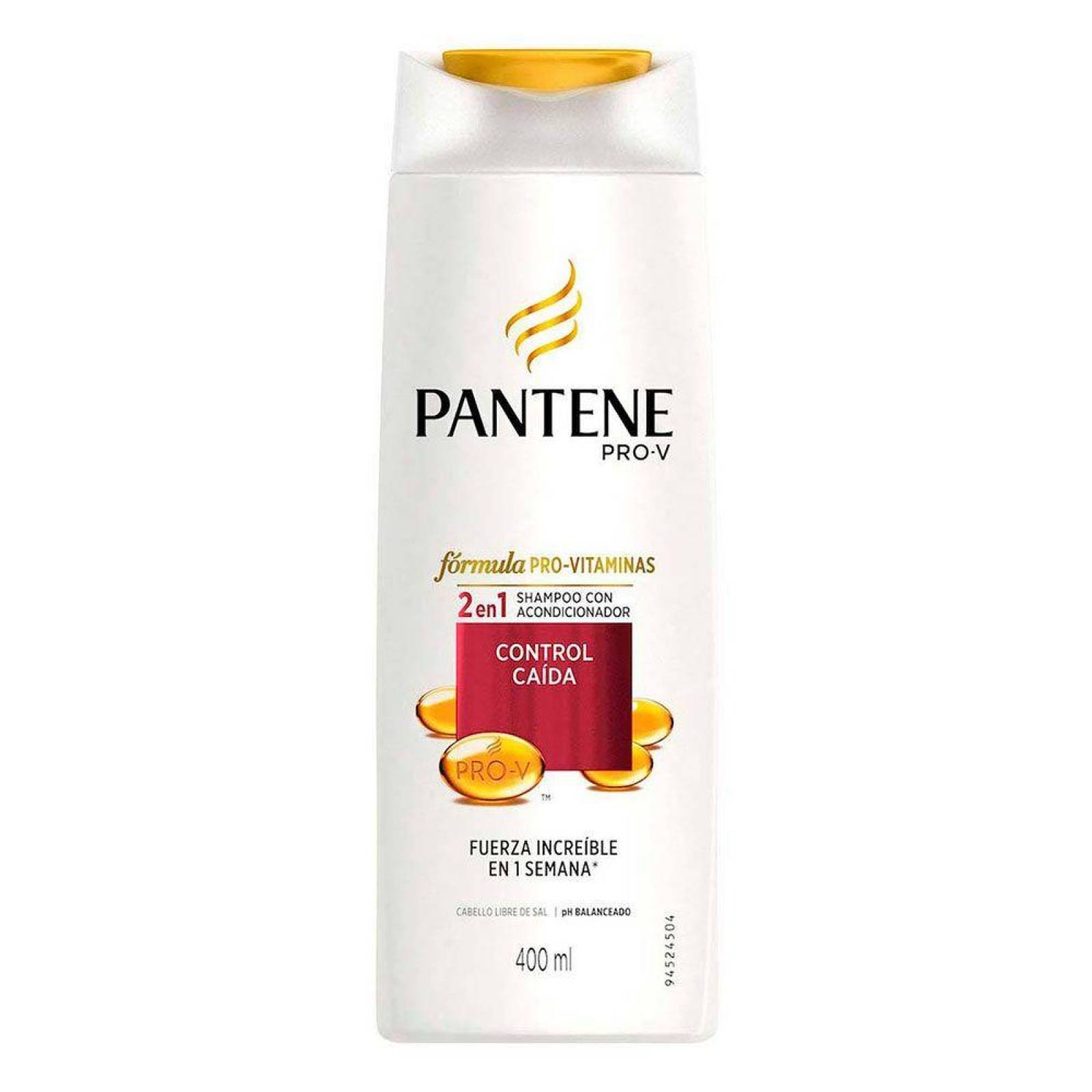 Shampoo Con Acondicionador Pantene Pro-V Control Caída Frasco Con 400 mL 